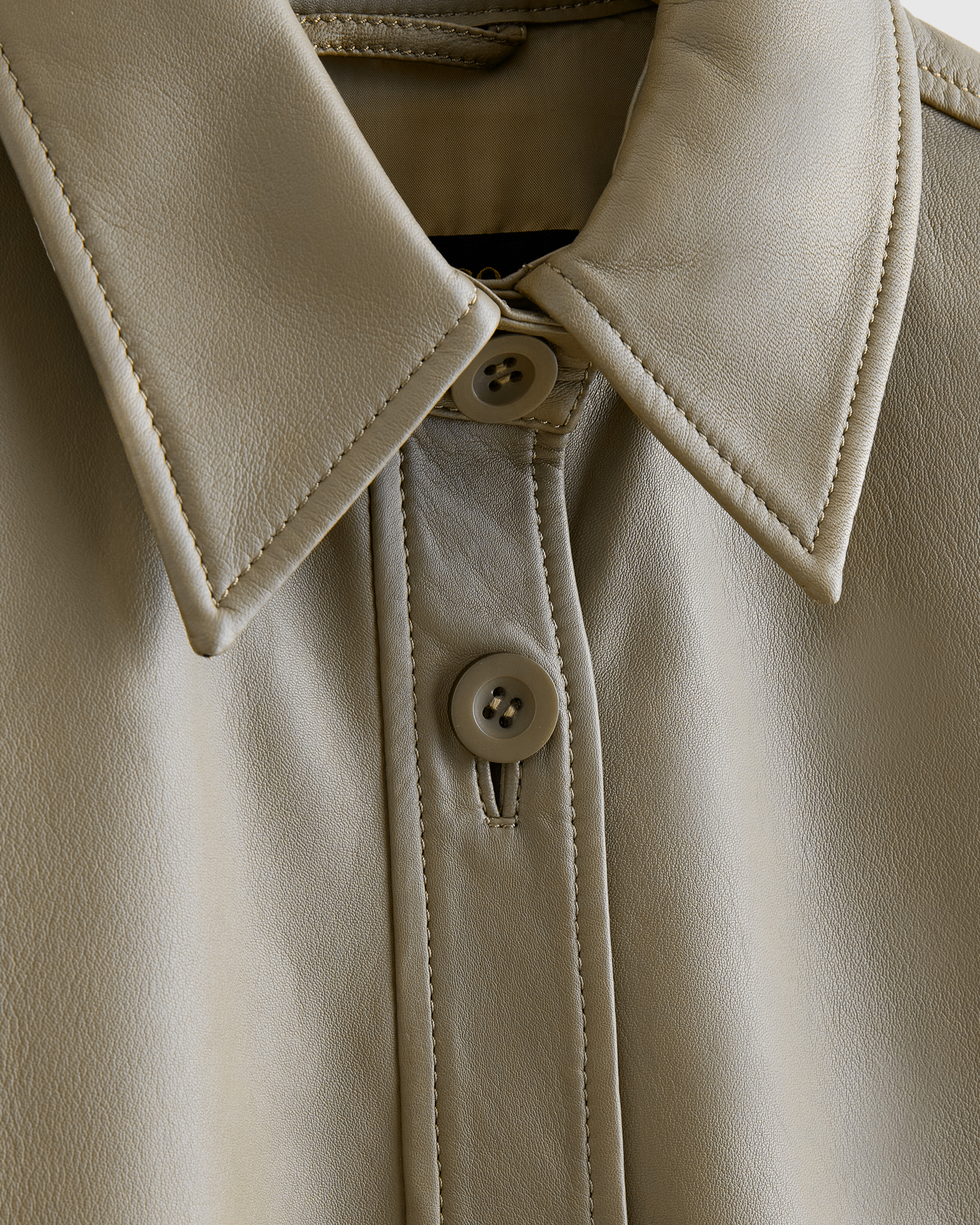 100% Leather Shirt Jacket