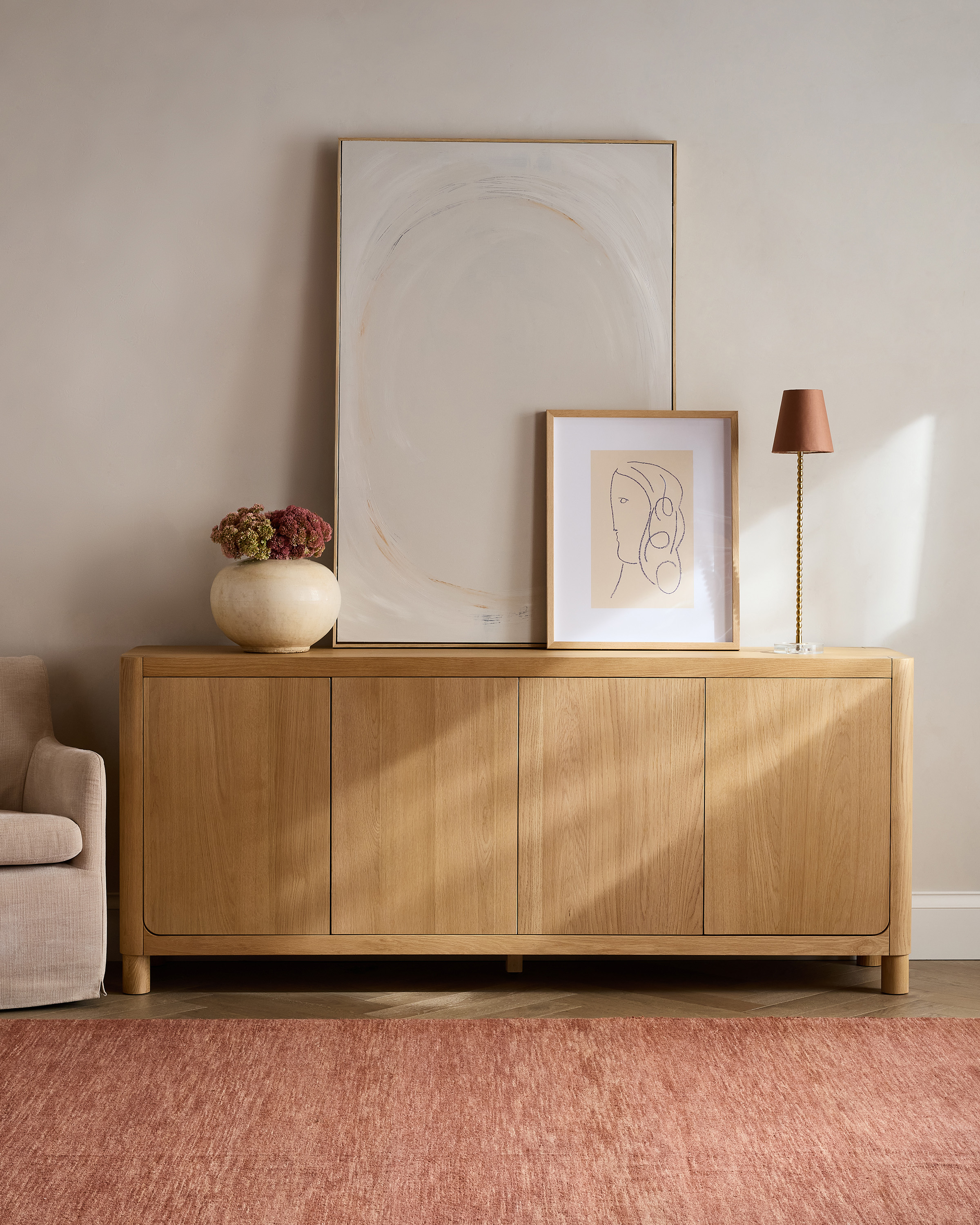 Rustic Oak Sideboard in Natural