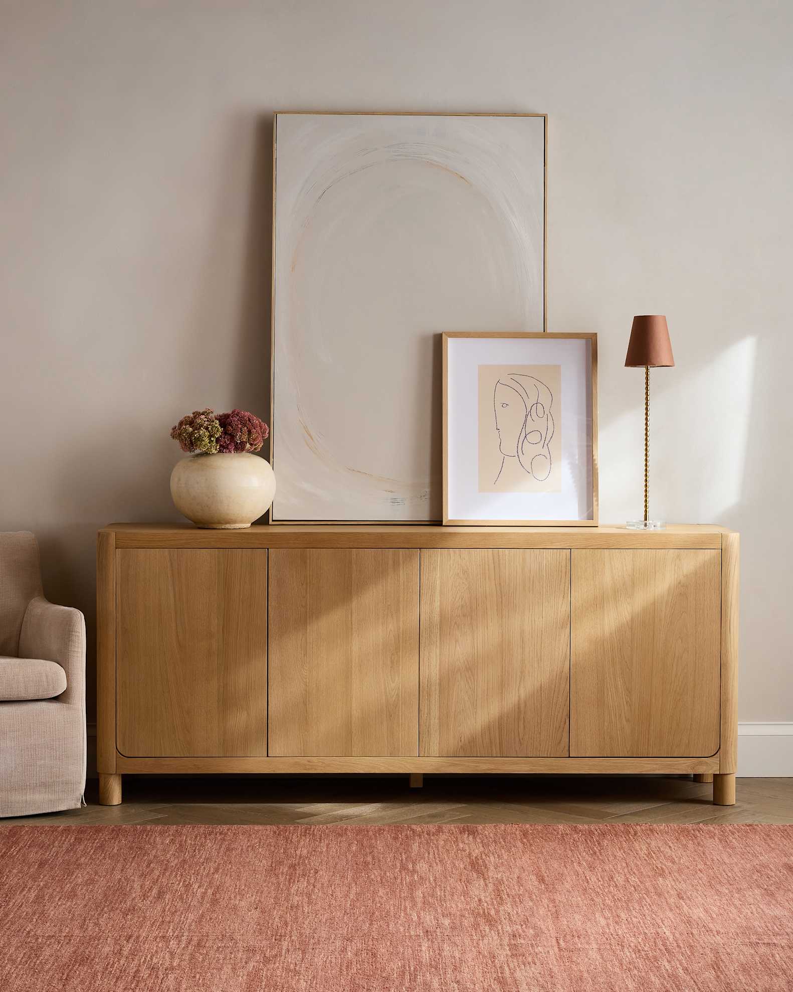 Rustic Oak Sideboard in Natural