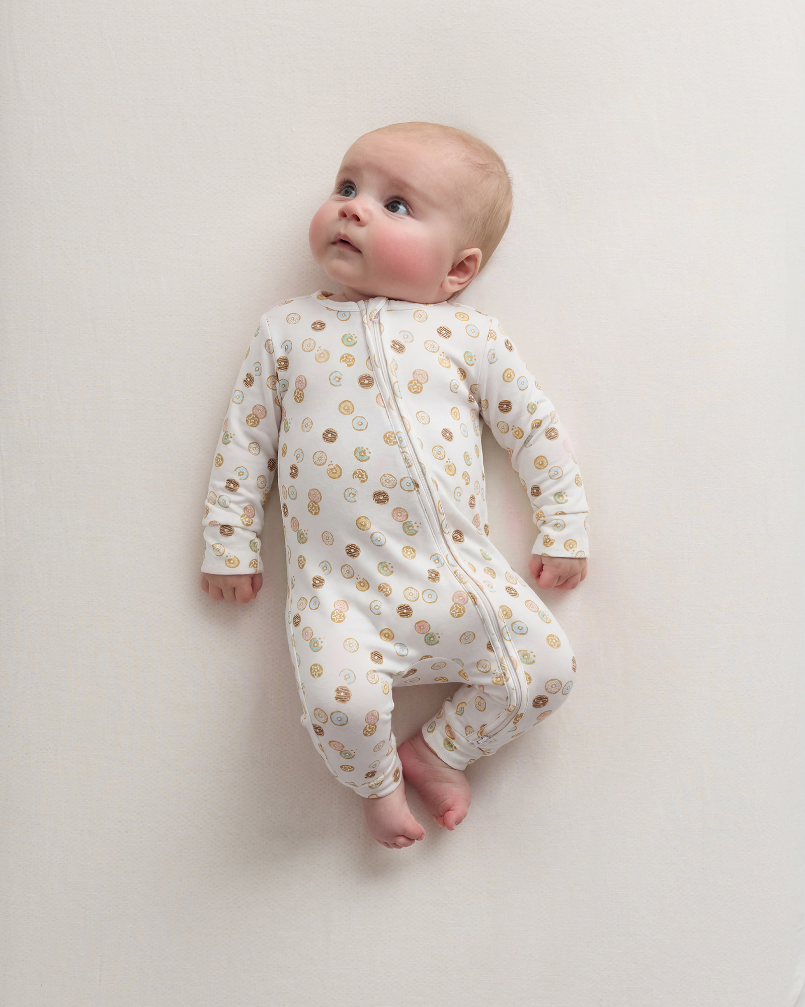 Bamboo One Piece Pajama - Baby in Yummy Donuts