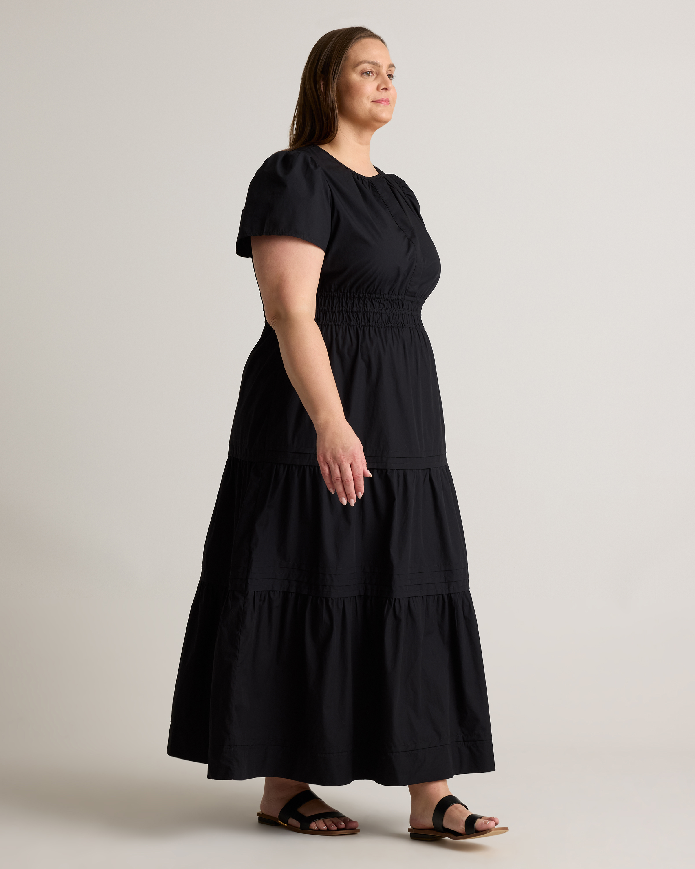 long dresses long sleeve Shona Joy - Emory High Neck Balloon Sleeve Maxi Dress