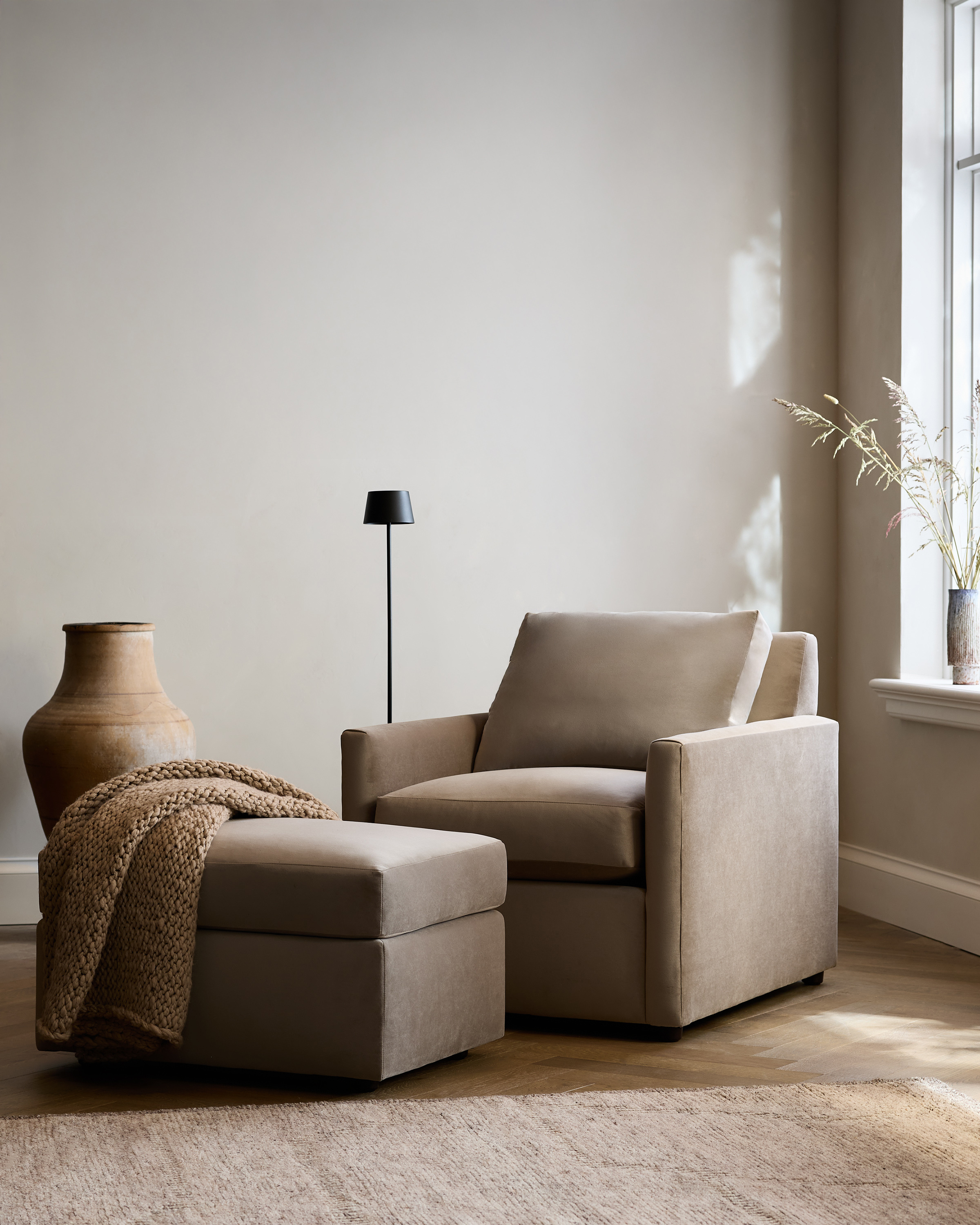Brennan Performance Velvet Accent Chair - thumbnail 2