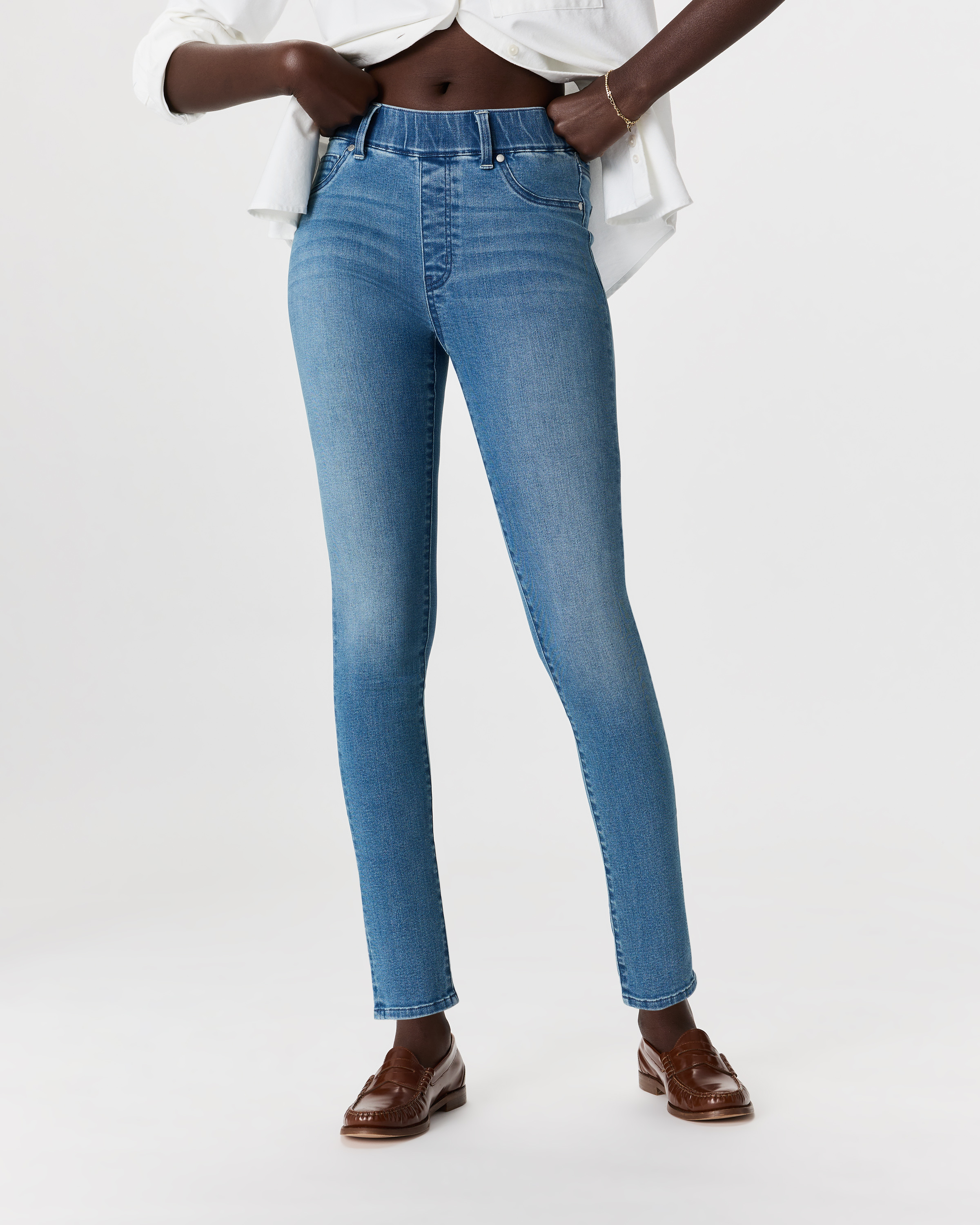 Laguna Blue Nina Stretch Pull-On Skinny Jeans