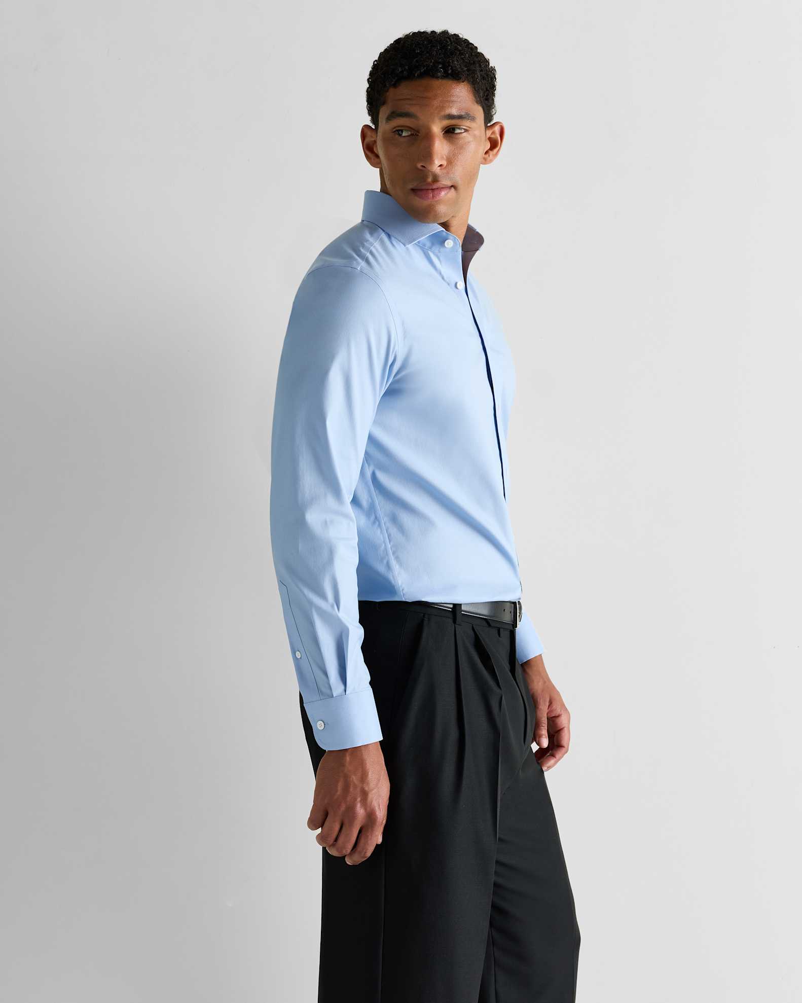 cotton dress shirts men King Mens 100% Cotton Oxford Shirt Long Sleeve for Button Down Work Casual Shirt with Pocket - Aqua 1/4 Topstitched Two Men's Dress Shirts | Perry