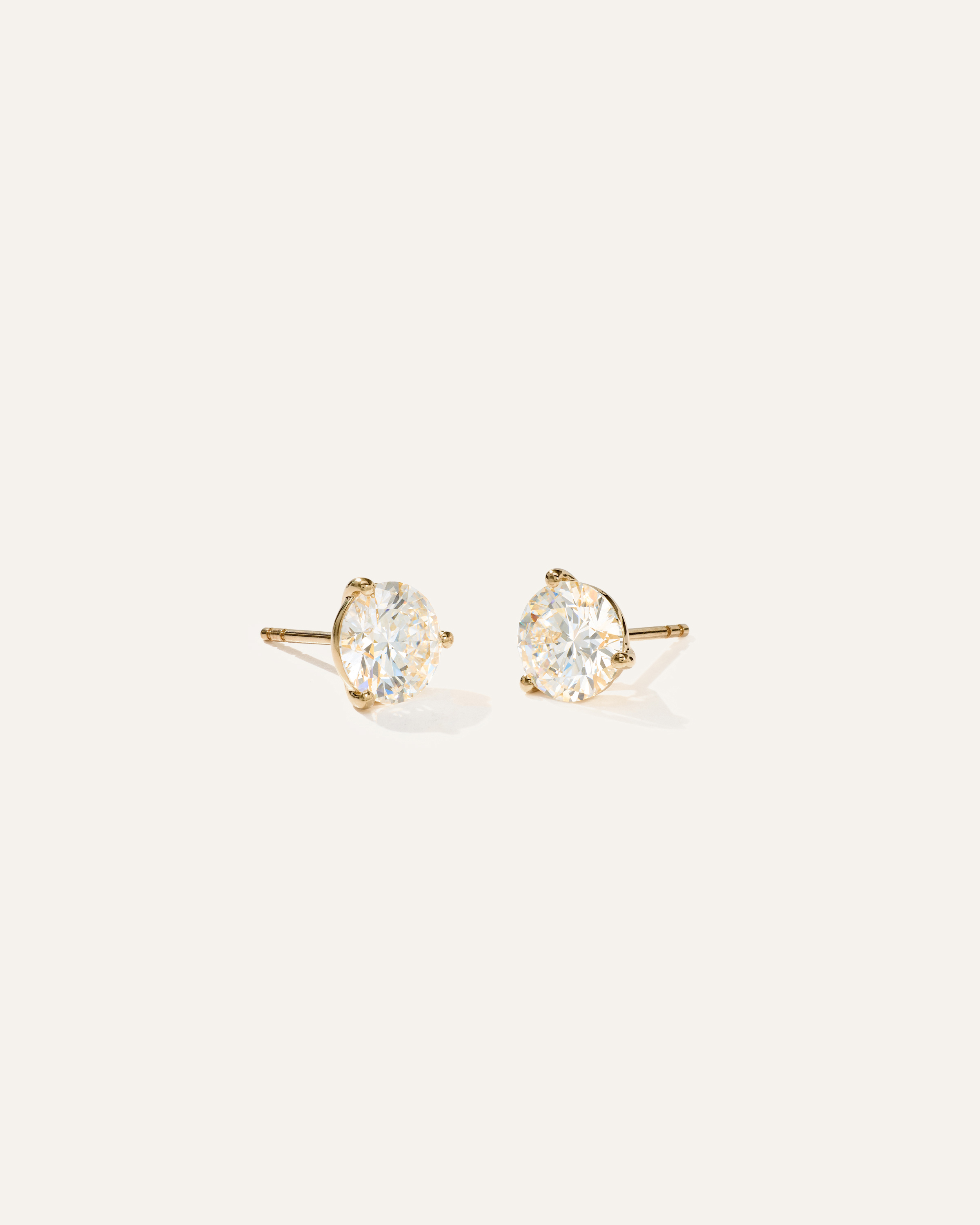 Yellow Gold 14K Gold Lab Grown Diamond Martini Studs