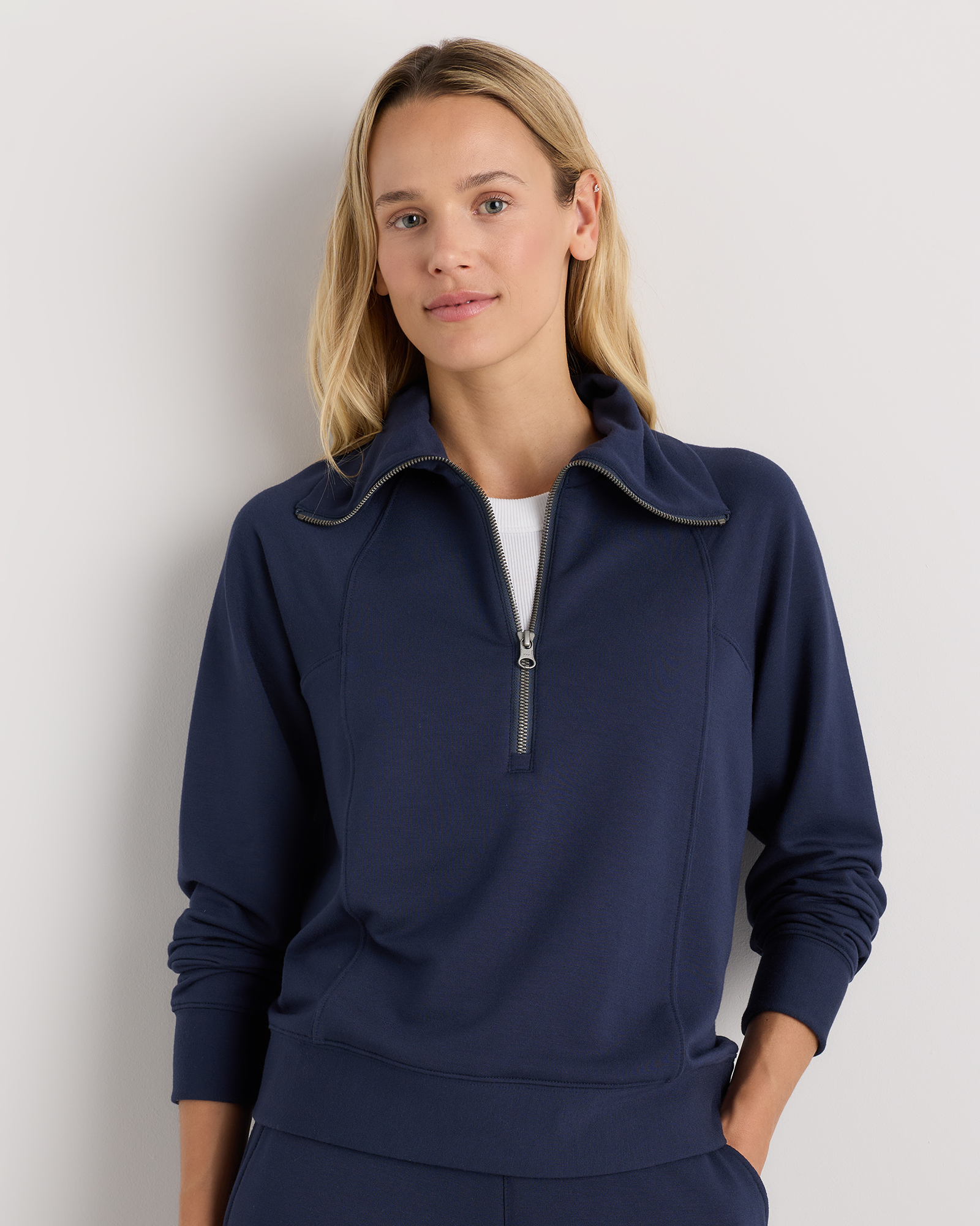 Navy SuperSoft Fleece Half Zip