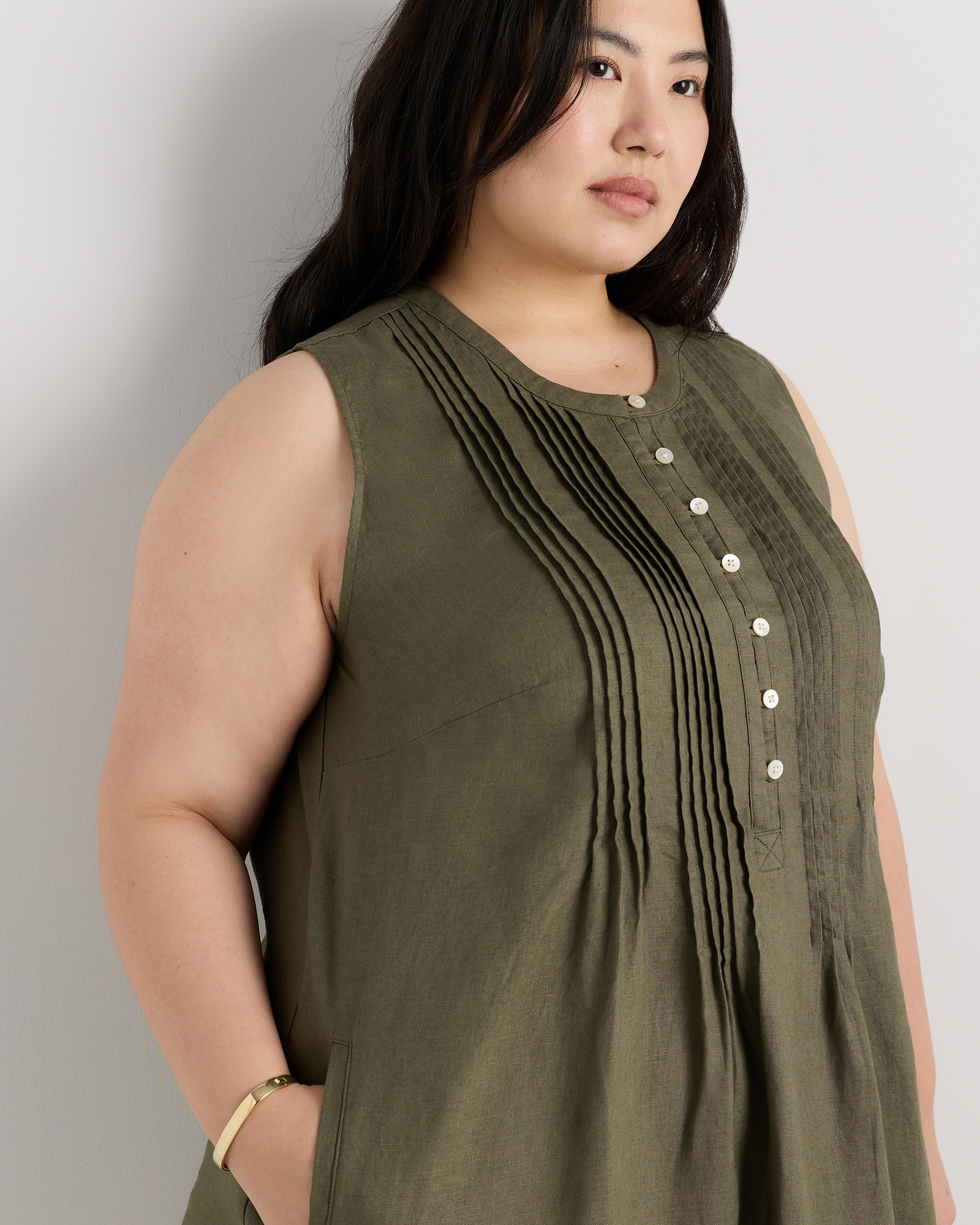 h&m a line mini dress Embellished Halterneck A-Line Mini Dress in Almond - 6 main image 0