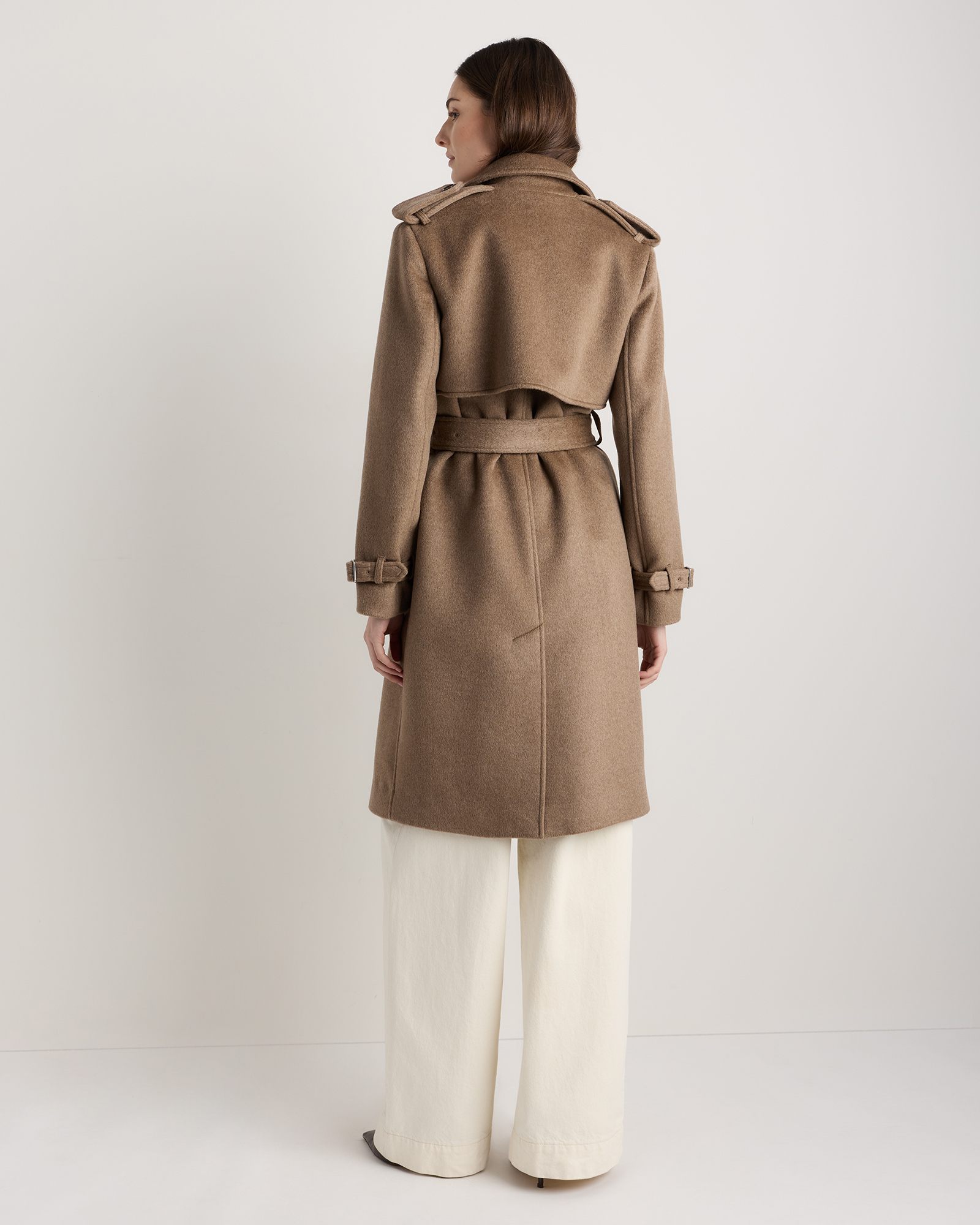 100% Mongolian Cashmere Trench Coat