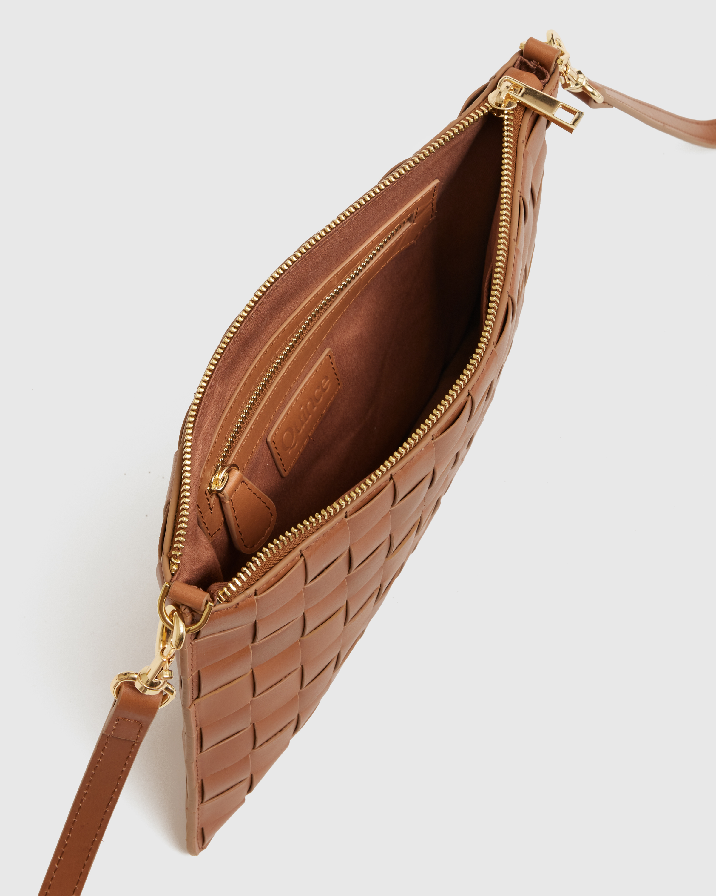 Italian Leather Handwoven Convertible Crossbody