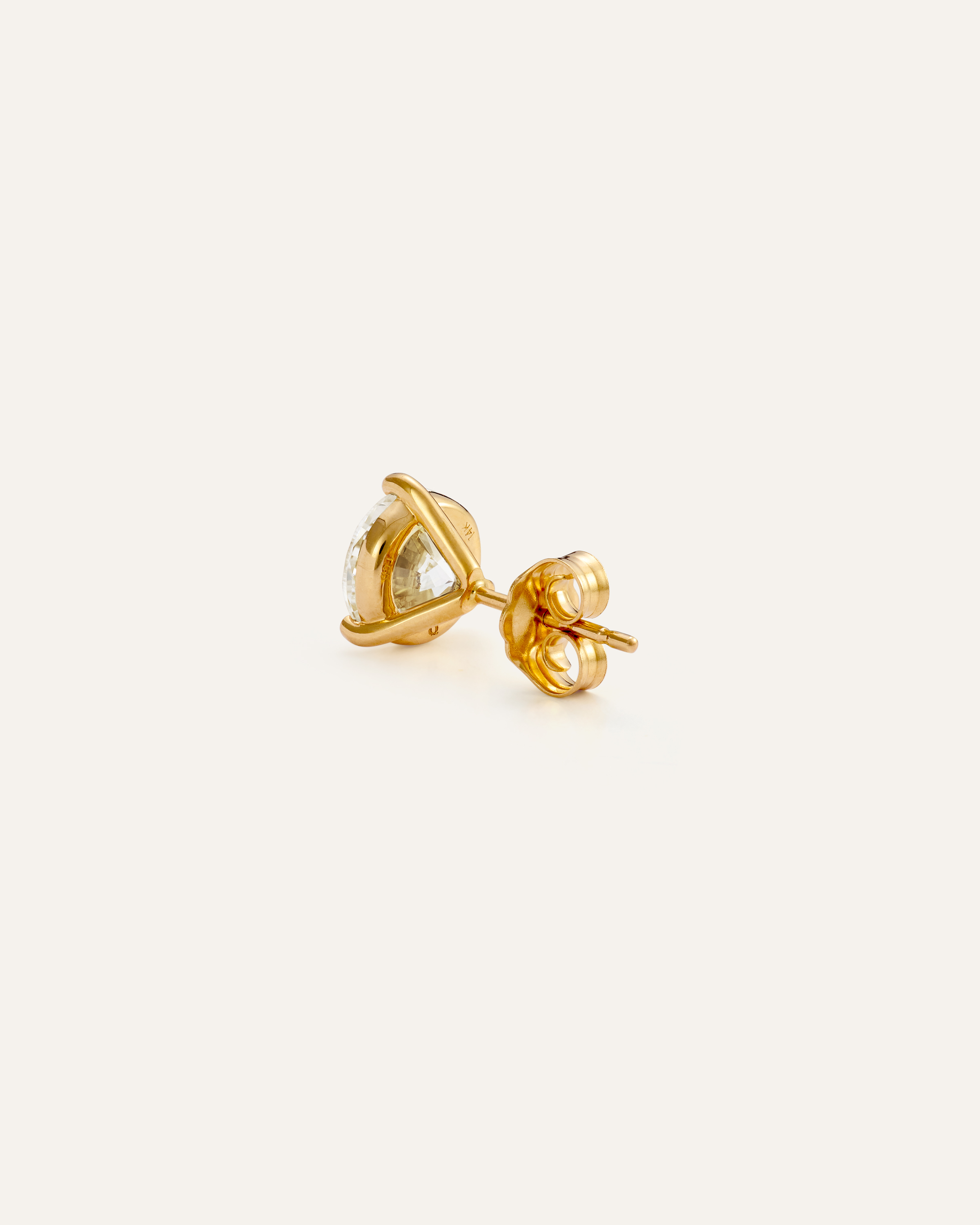 14K Gold Lab Grown Diamond Martini Studs - 2.5ctw - thumbnail 5