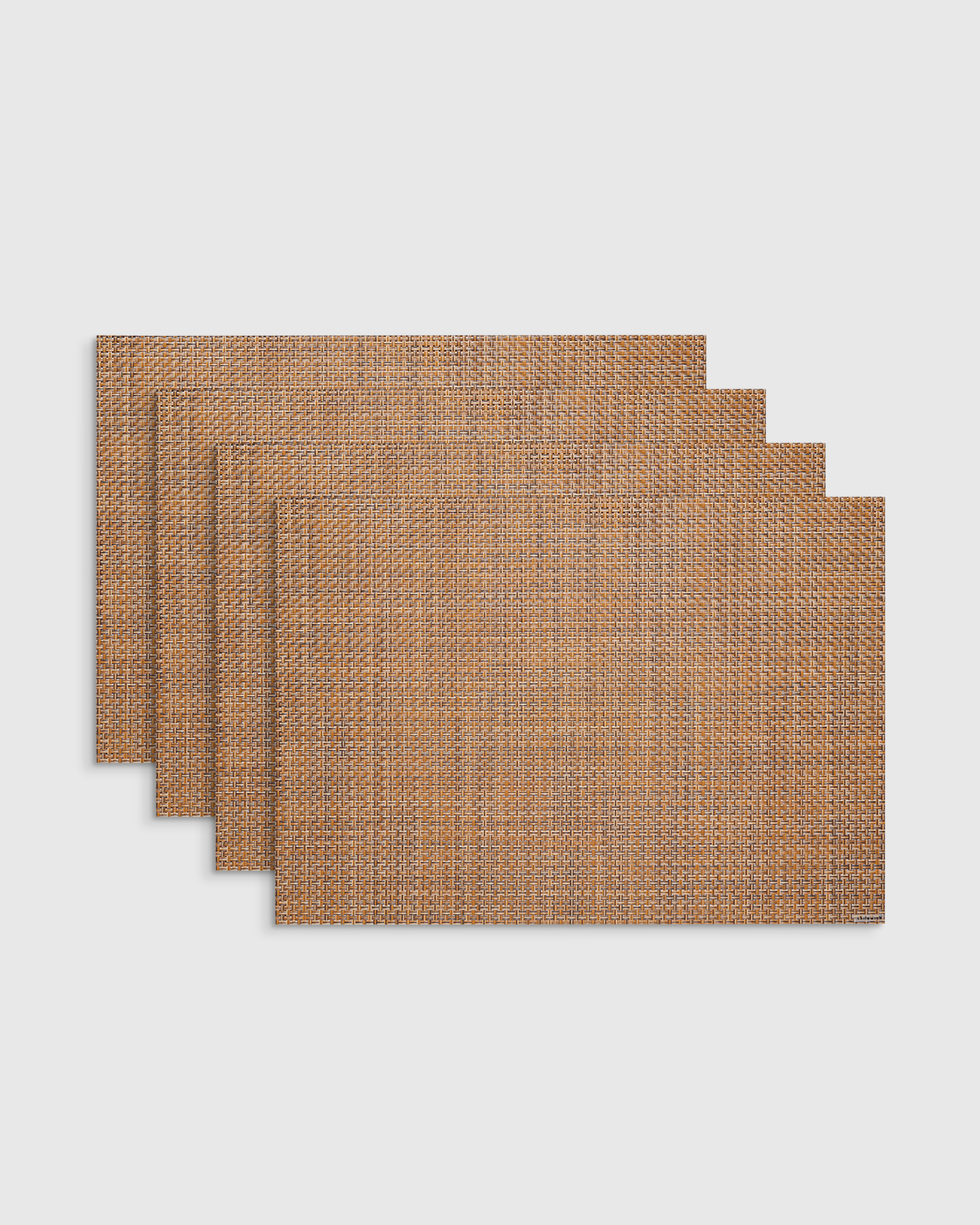 Teak Basketweave Easy-Care Rectangular Placemat, Set of 4 by Chilewich