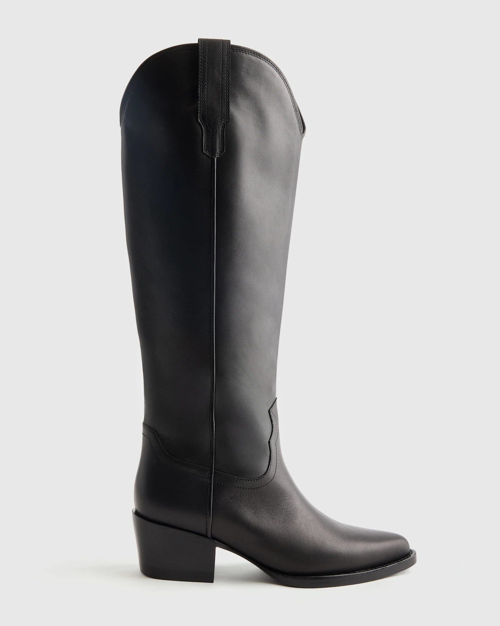 Italian Leather Tall Western Boots
