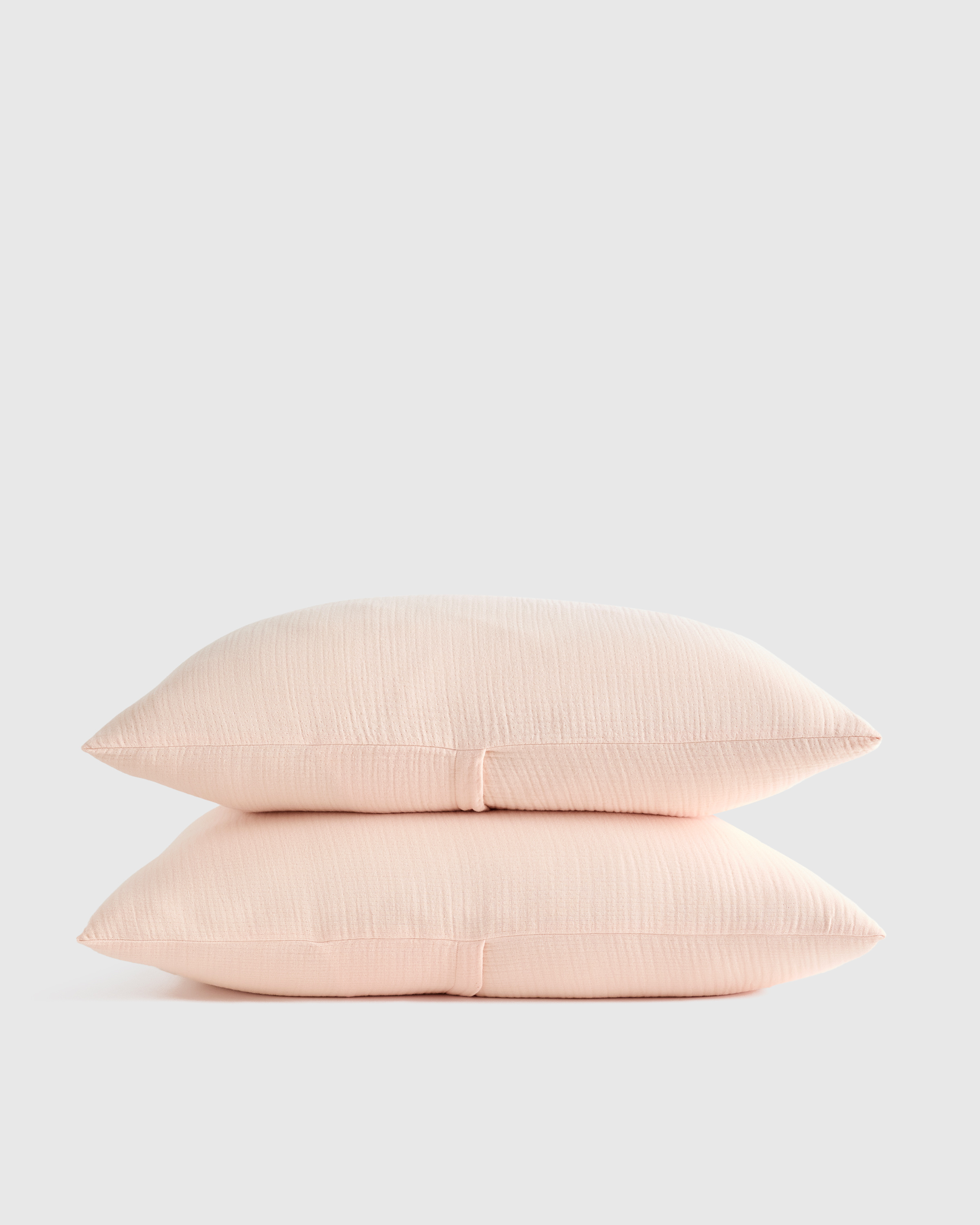 Soft Pink Organic Airy Gauze Sham Set