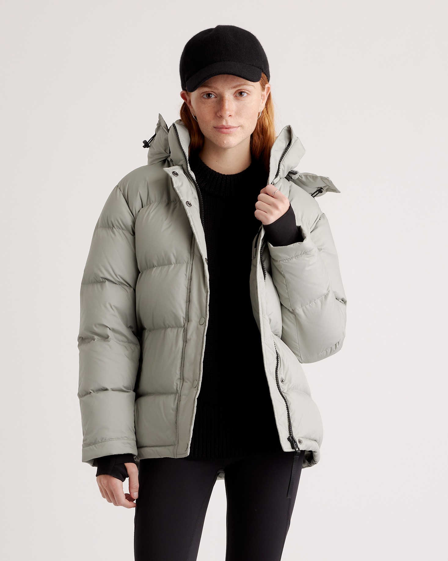 Seagrass Green Responsible Down Puffer Jacket