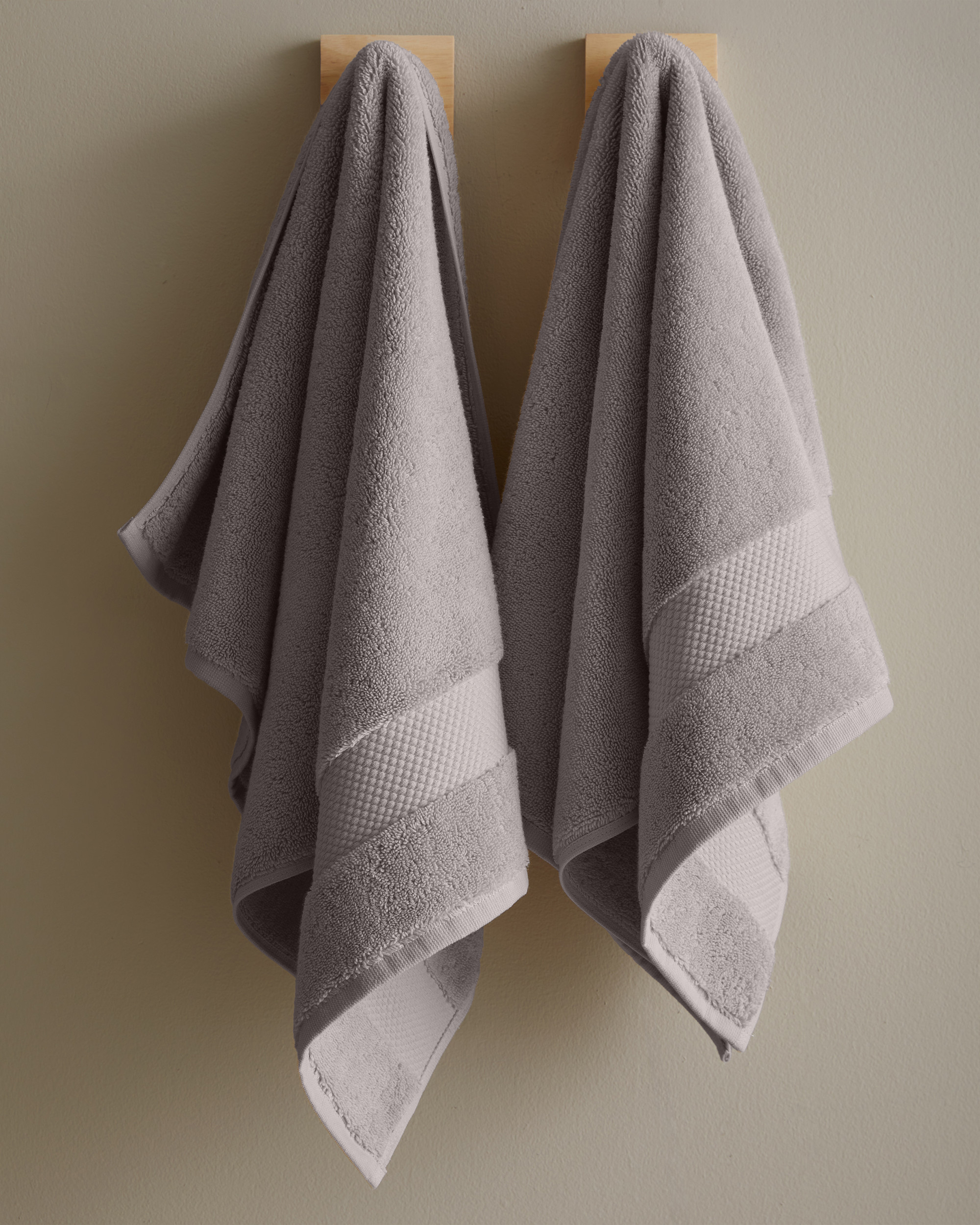 Turkish Ultra Plush Hand Towel (Set of 2) - Grey