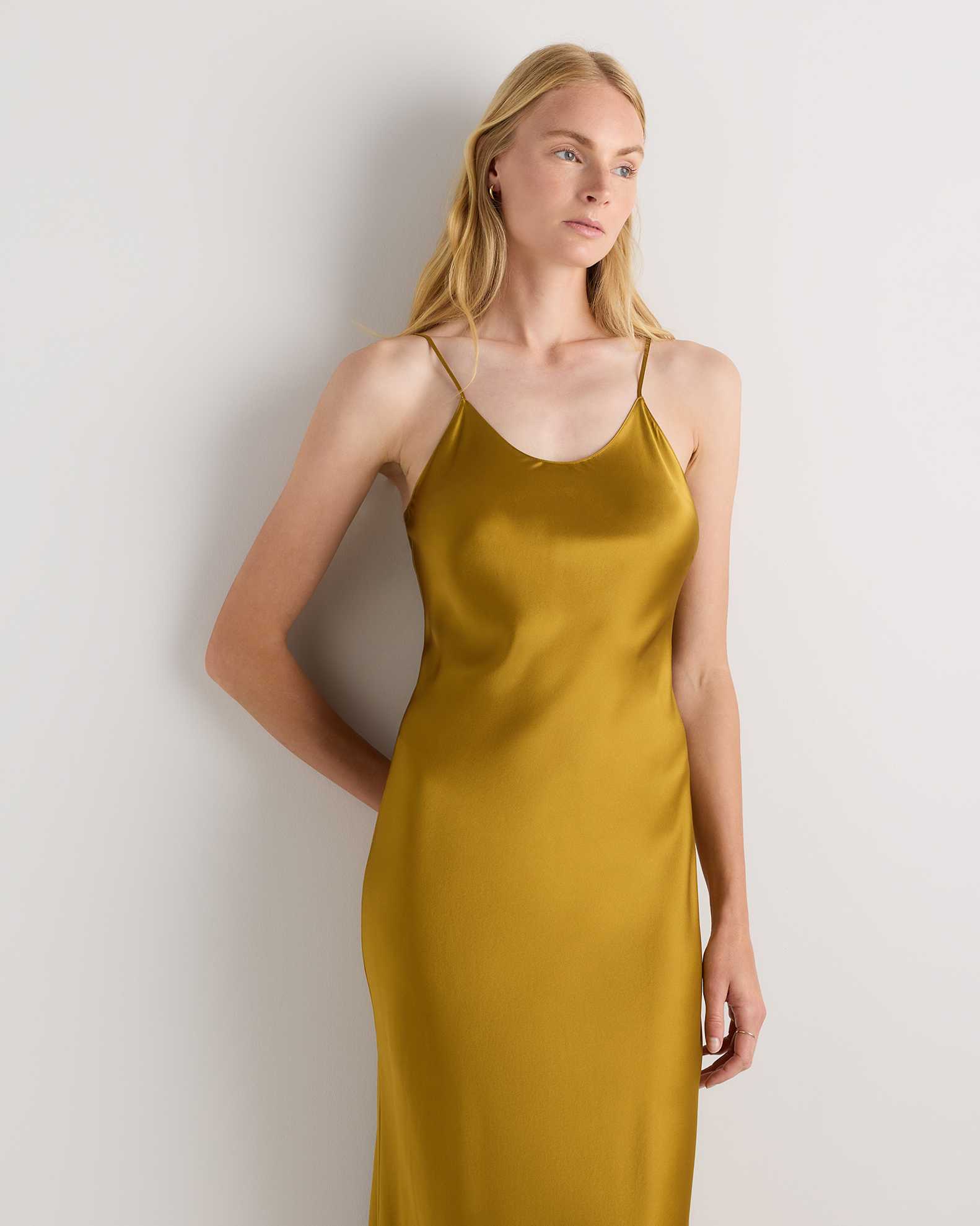 gold under dress slip Gold Slip Dress in Gold for Women