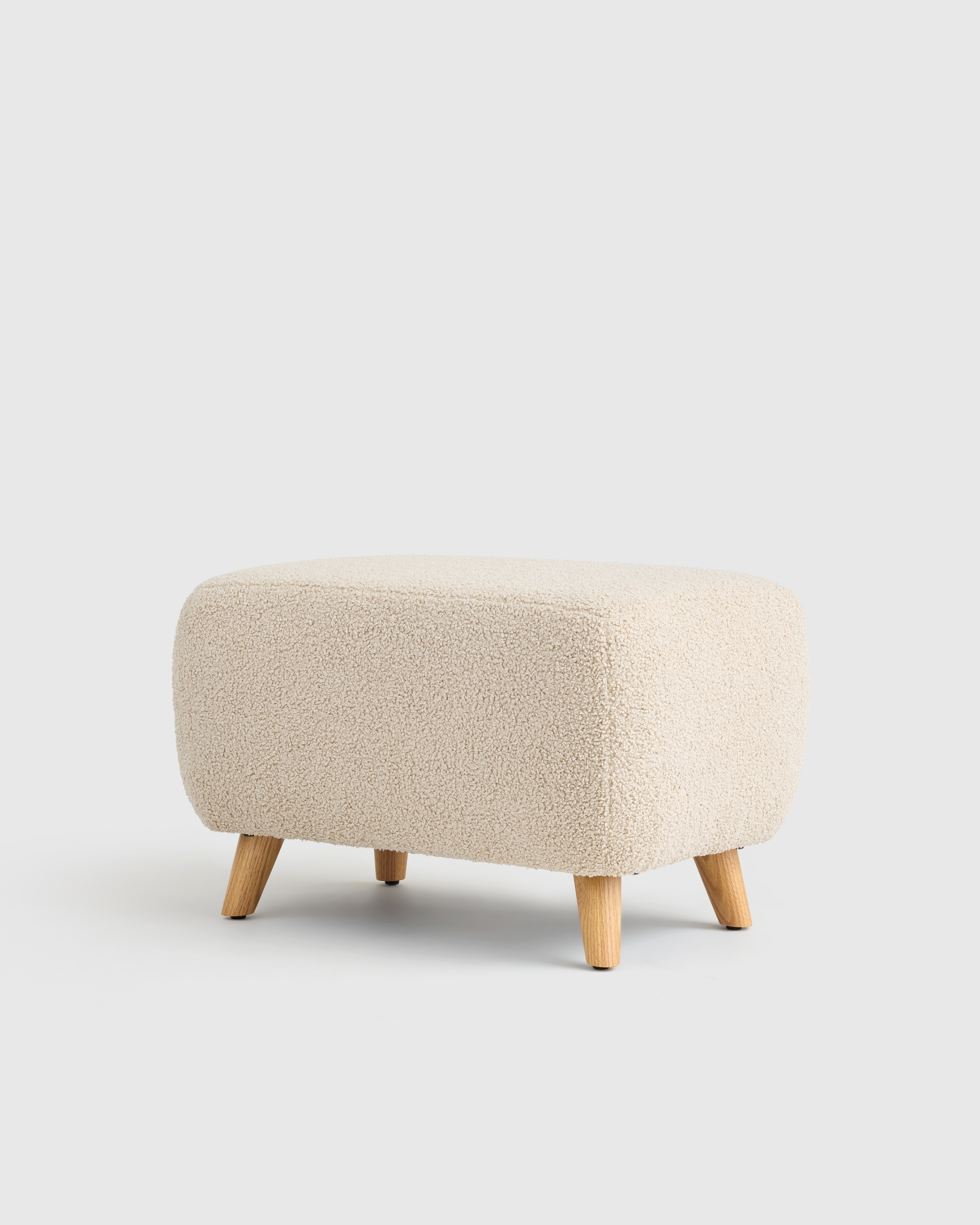 Teddy Boucle Ottoman - thumbnail 3