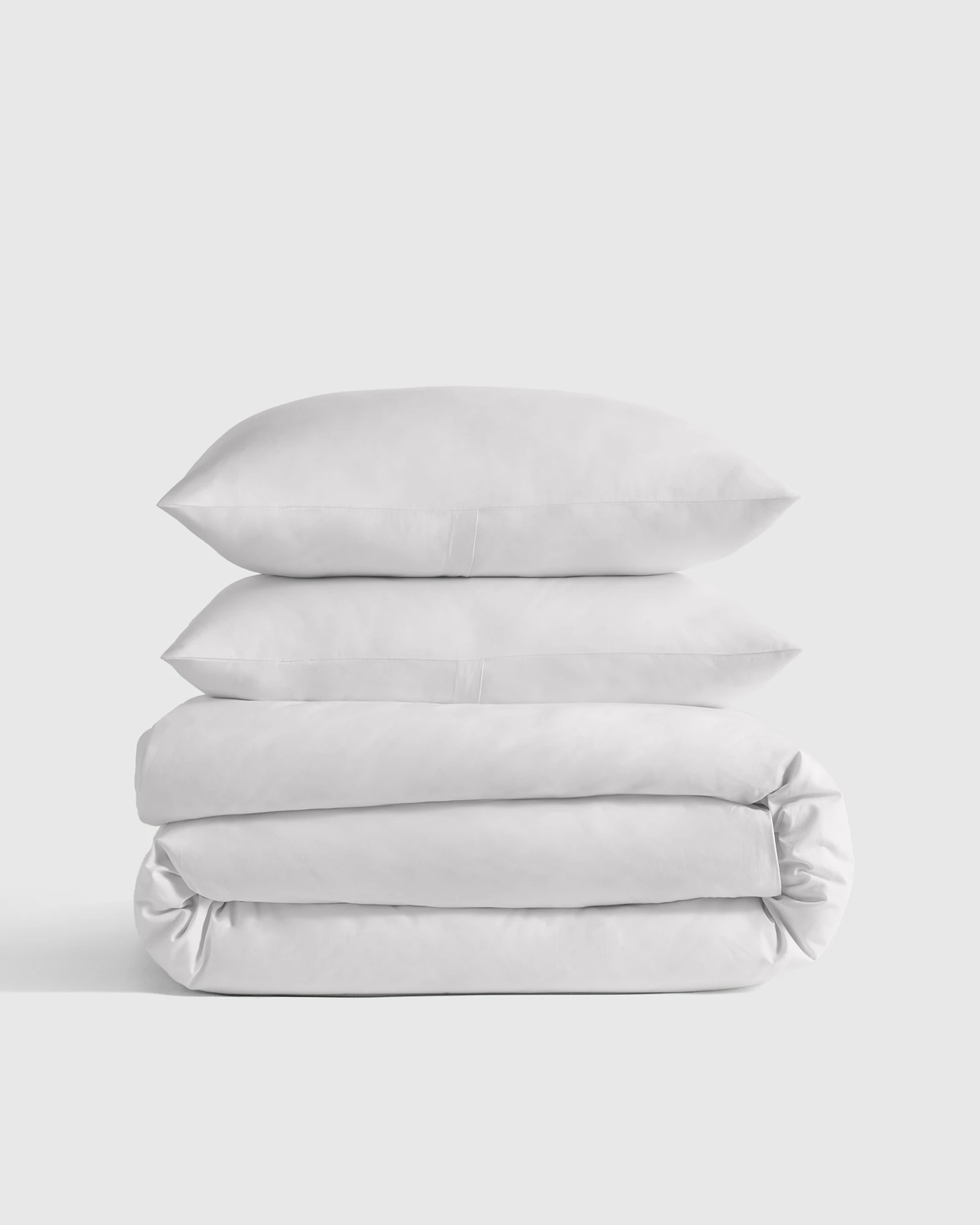 Organic Crisp Percale Duvet Cover Set - Full/Queen