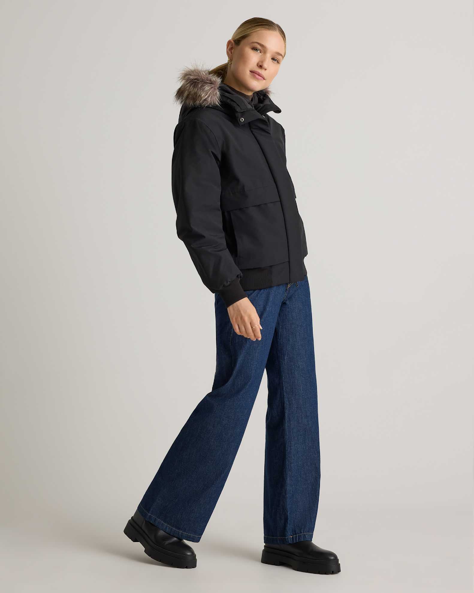 Featherless Long Puffer Parka