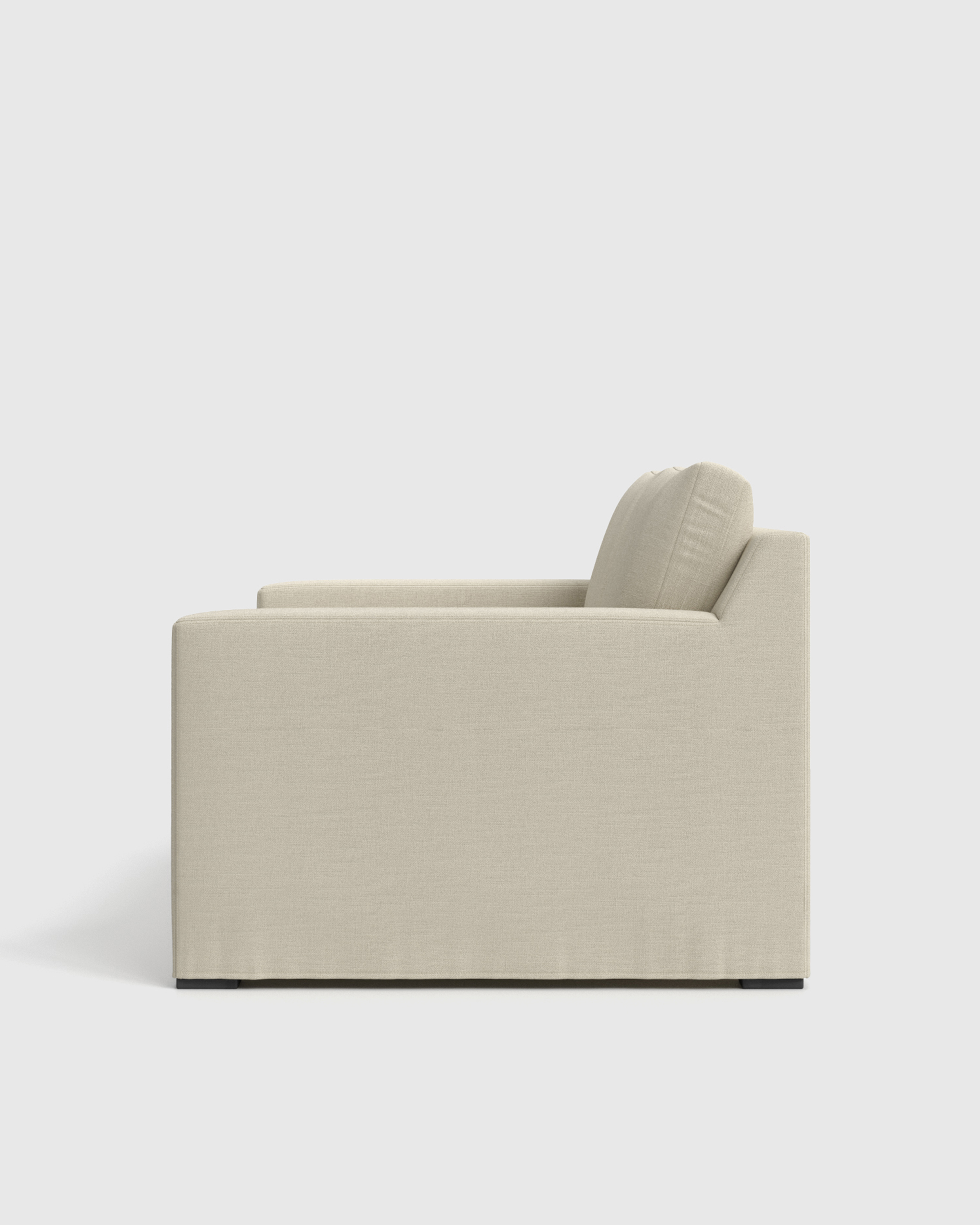 Slipcover 7ft Sofa Bru MEX Sand Side