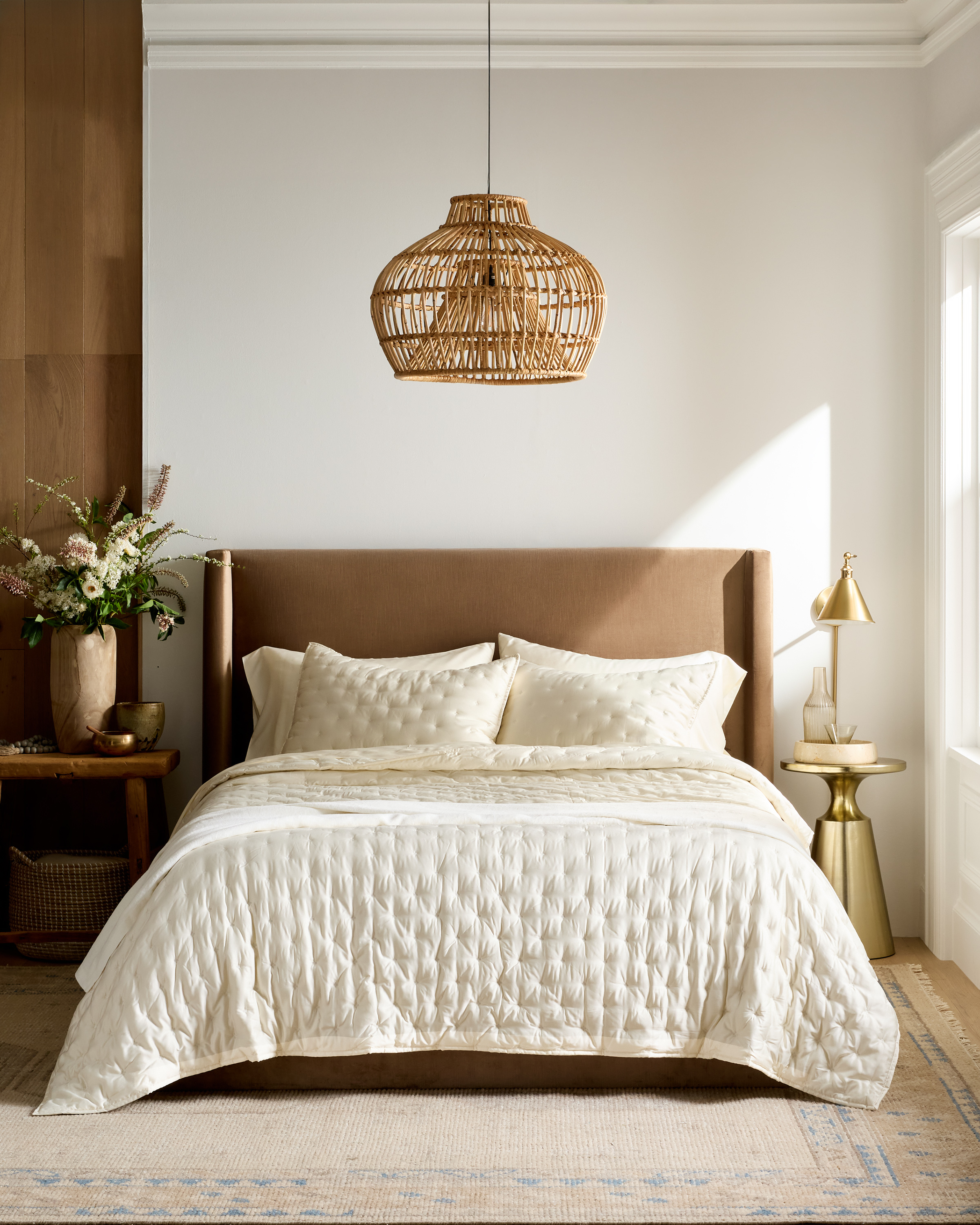 Ivory Bamboo Dream Quilt Set