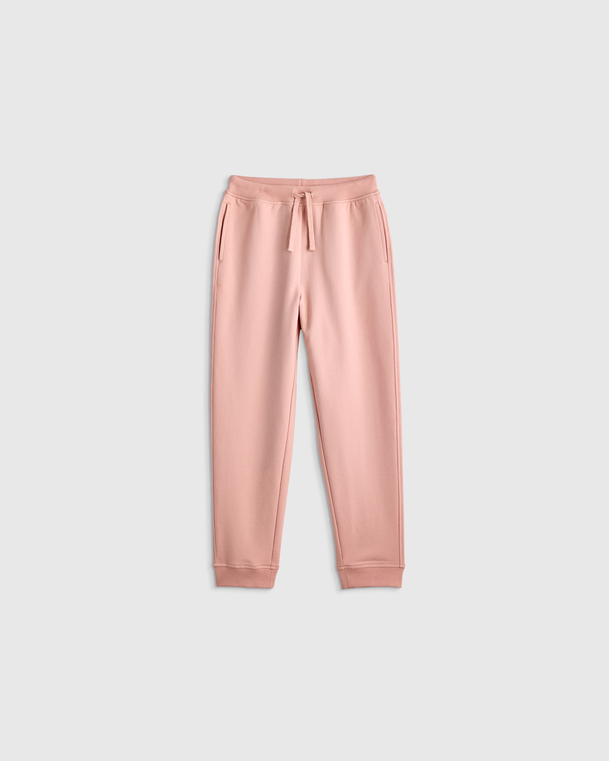 Pink Rose Organic Cotton French Terry Joggers 