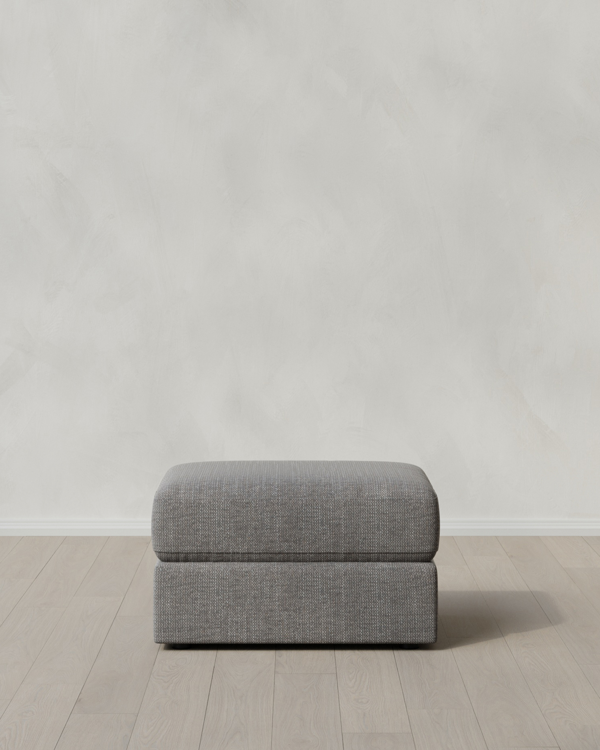 Slate Ashford Deep Seat Ottoman in Performance Chenille Linen Blend