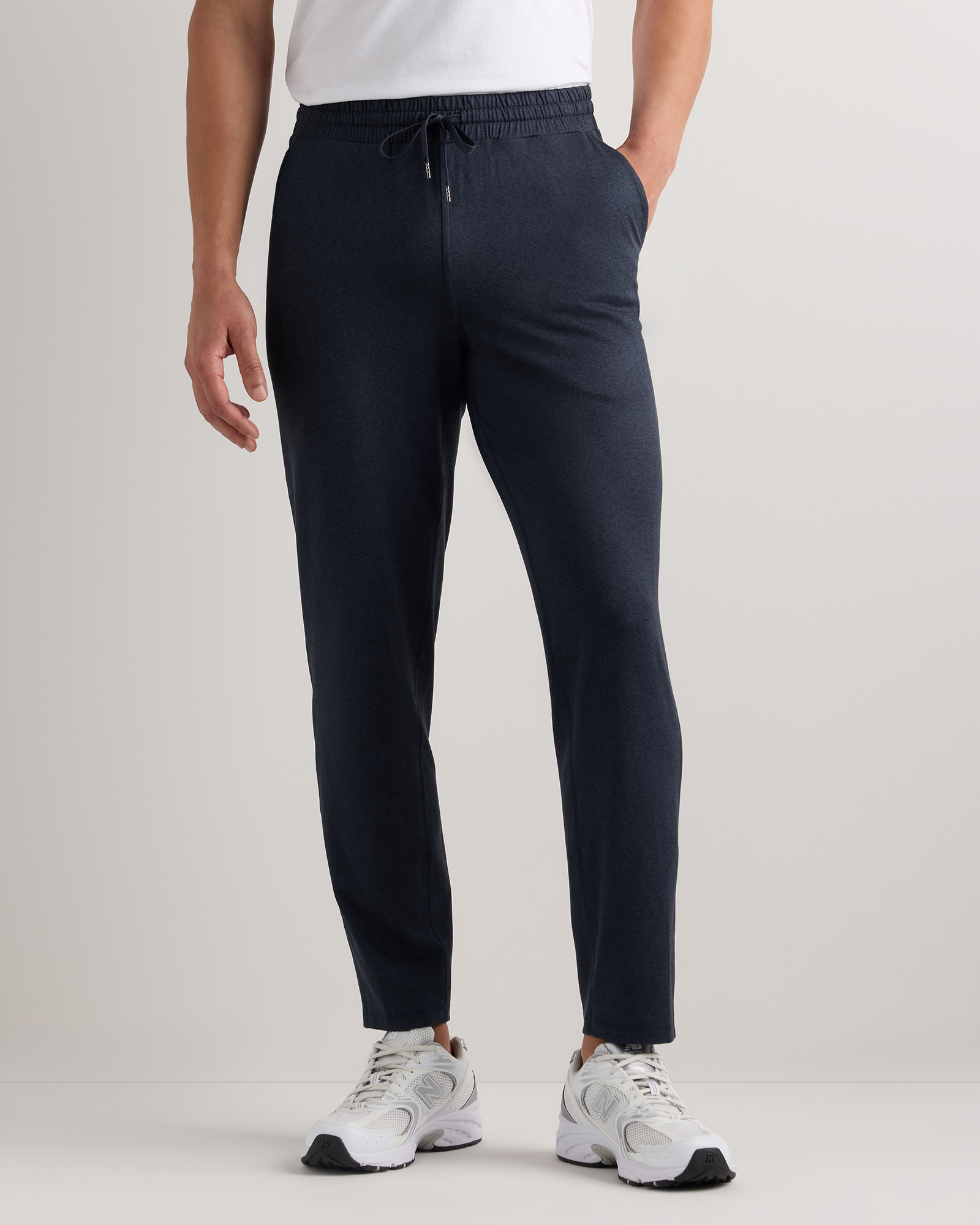 Heather Deep Navy Flowknit Performance Pants