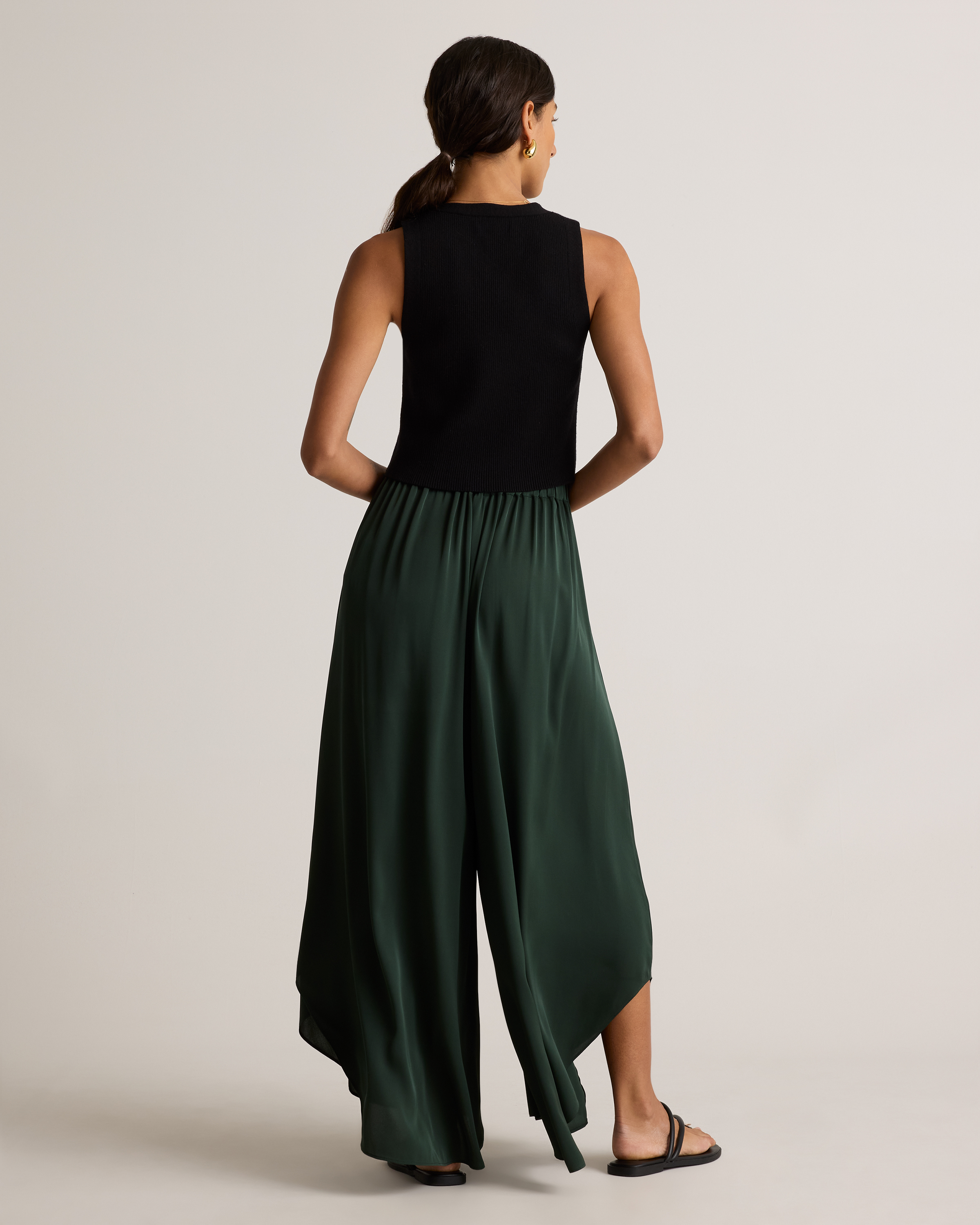 パンツ Papas 2tuck centerpress silk wide Slacks cn55655441.jpg