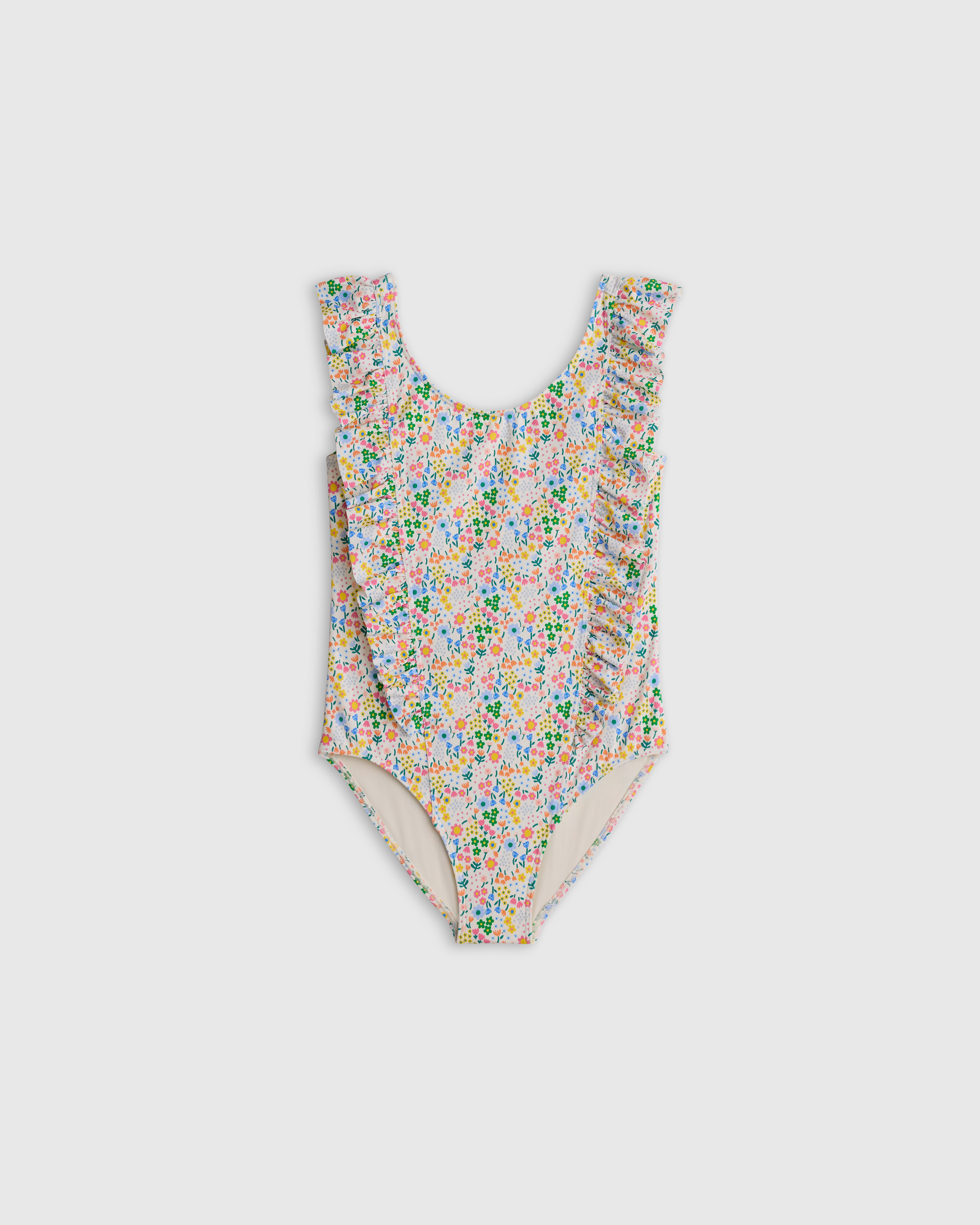 Ditsy Floral Ruffle One Piece Swimsuit