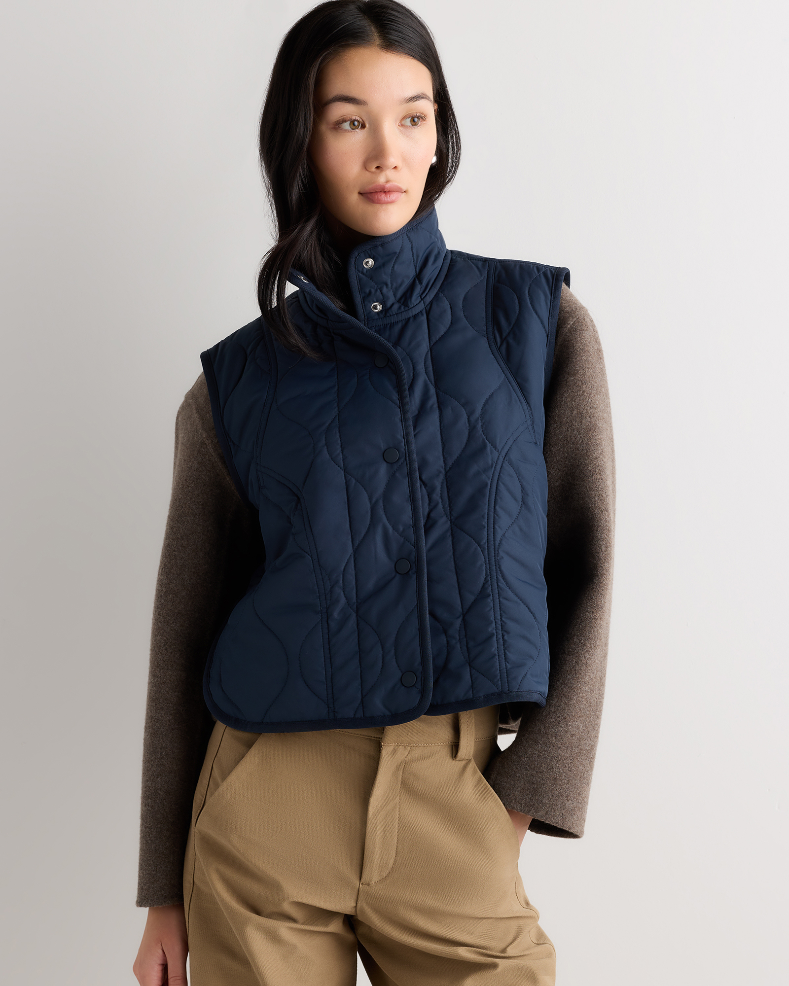 Featherless Quilted Puffer Vest 