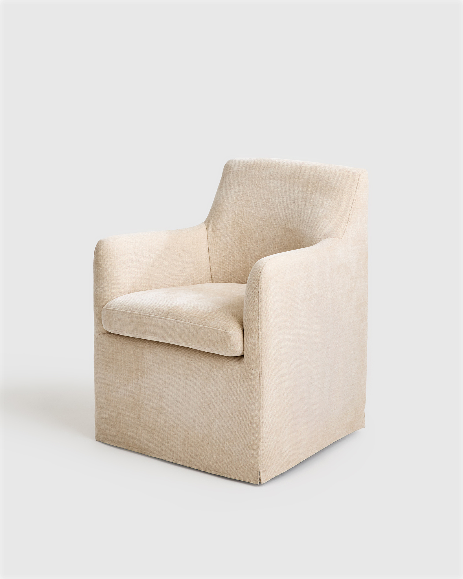 Performance Linen Curved Back Dining Chair - Thumbnail 3