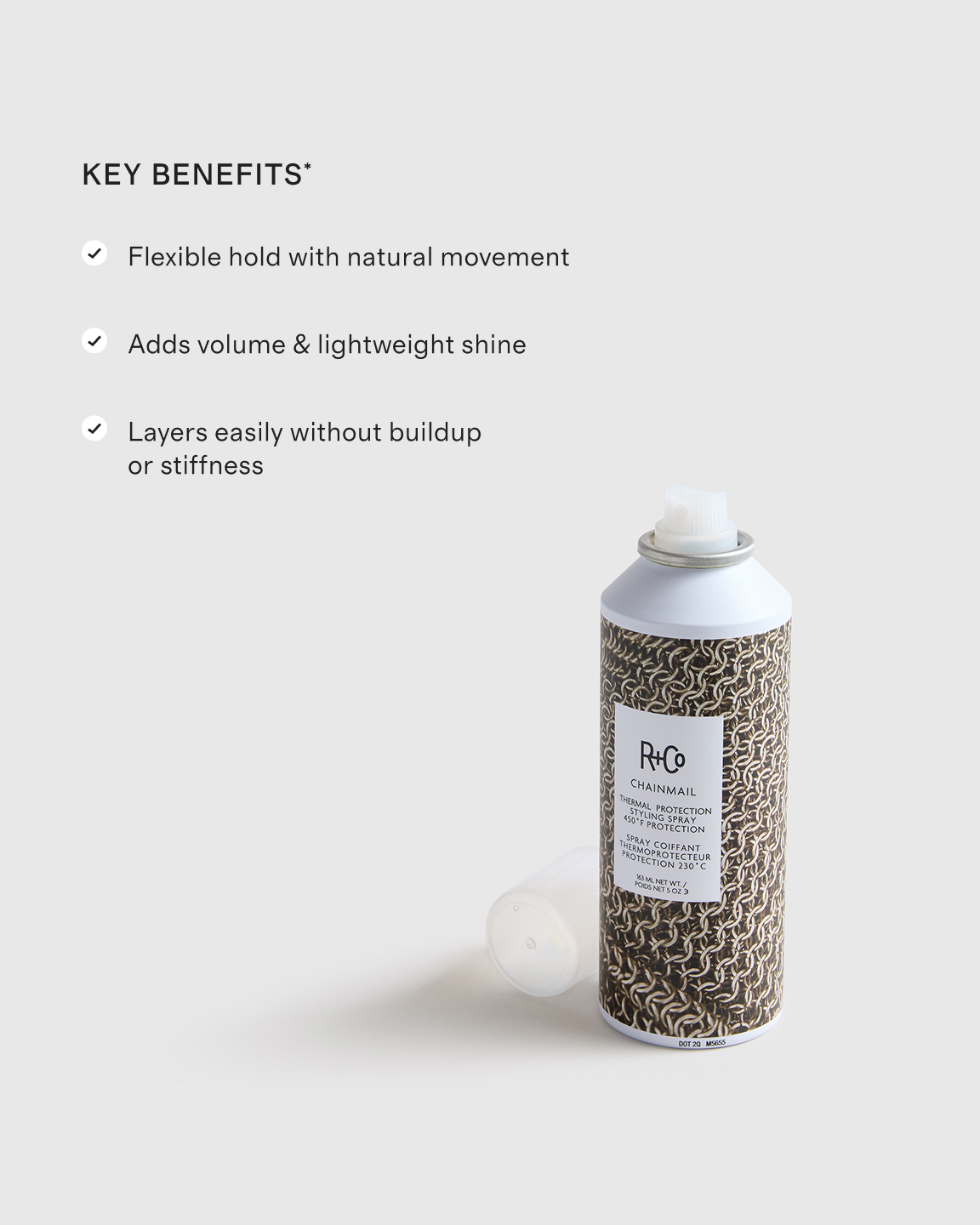 R+Co Chainmail Thermal Protection Styling Spray - Thumbnail 4