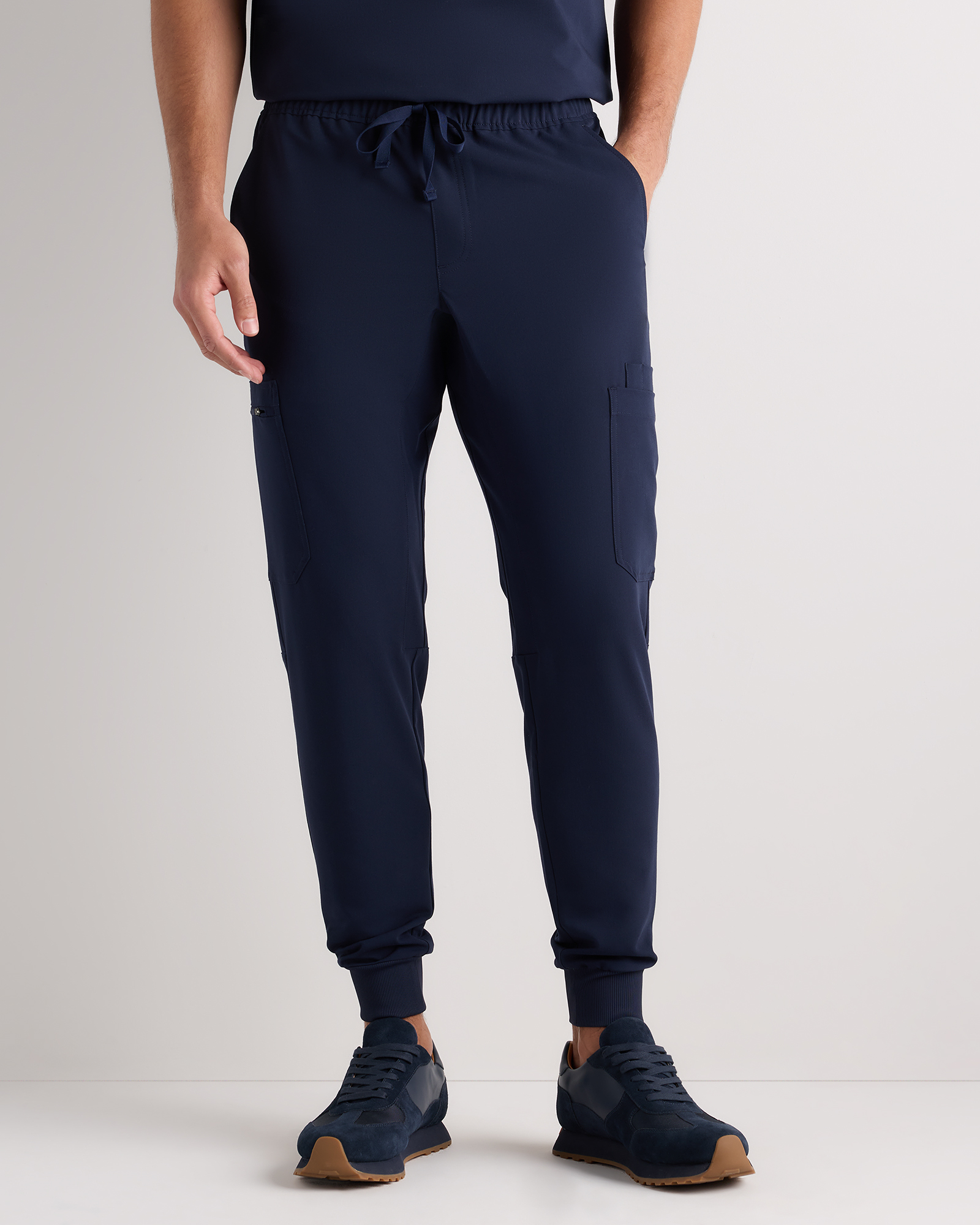 Deep Navy AeraFlex Scrub Joggers