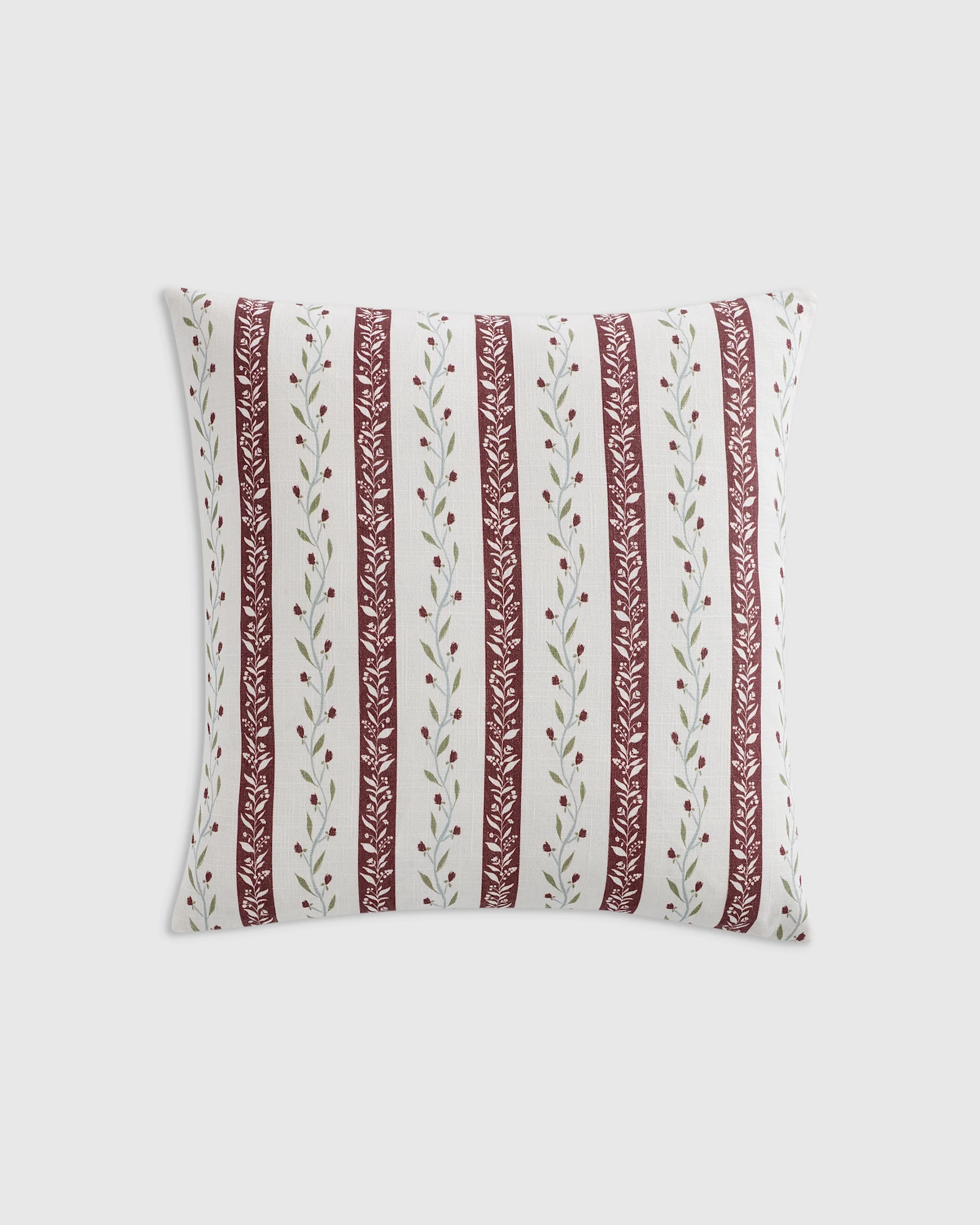 Floral Vine Cotton Pillow Cover