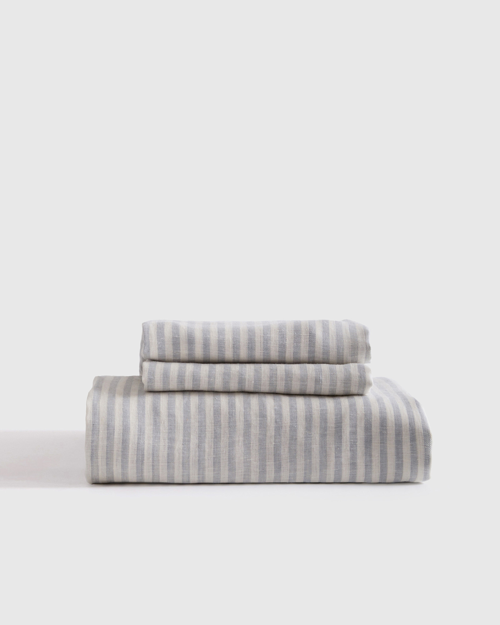 EuropeanLinenStripeSheetSet Mist 566