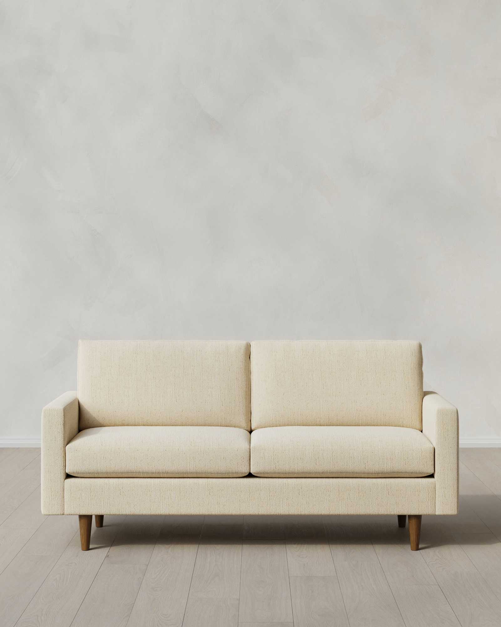 Midcentury Sofa 6ft Nomad Eggshell