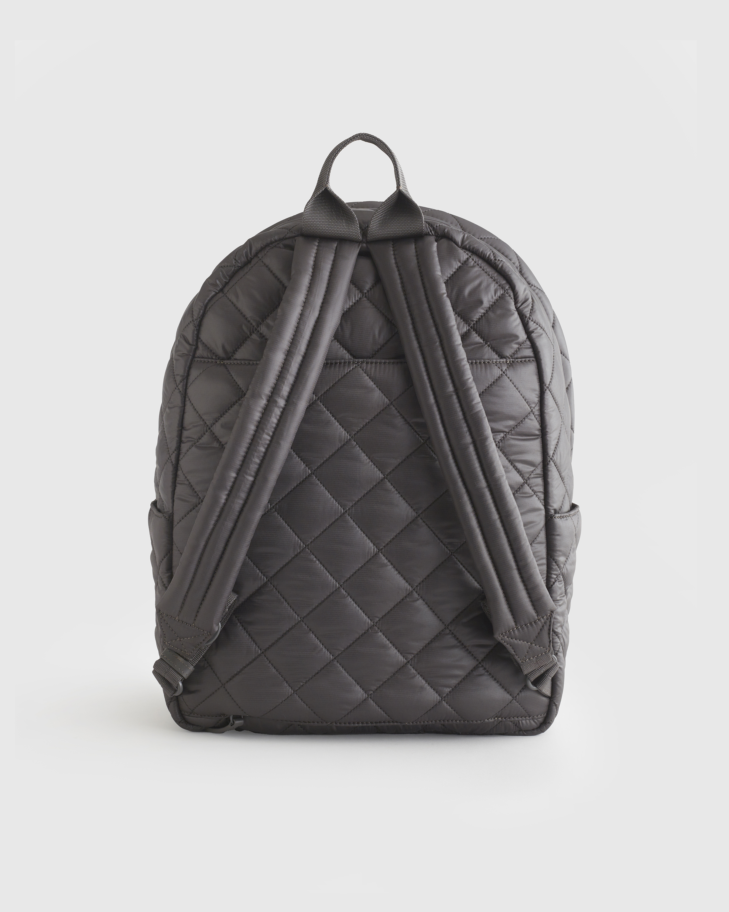 MZ Wallace Quilted Nylon Backpack in Charcoal City Backpack - Black Quilted Nylon Backpack | MZ Wallace main image 4