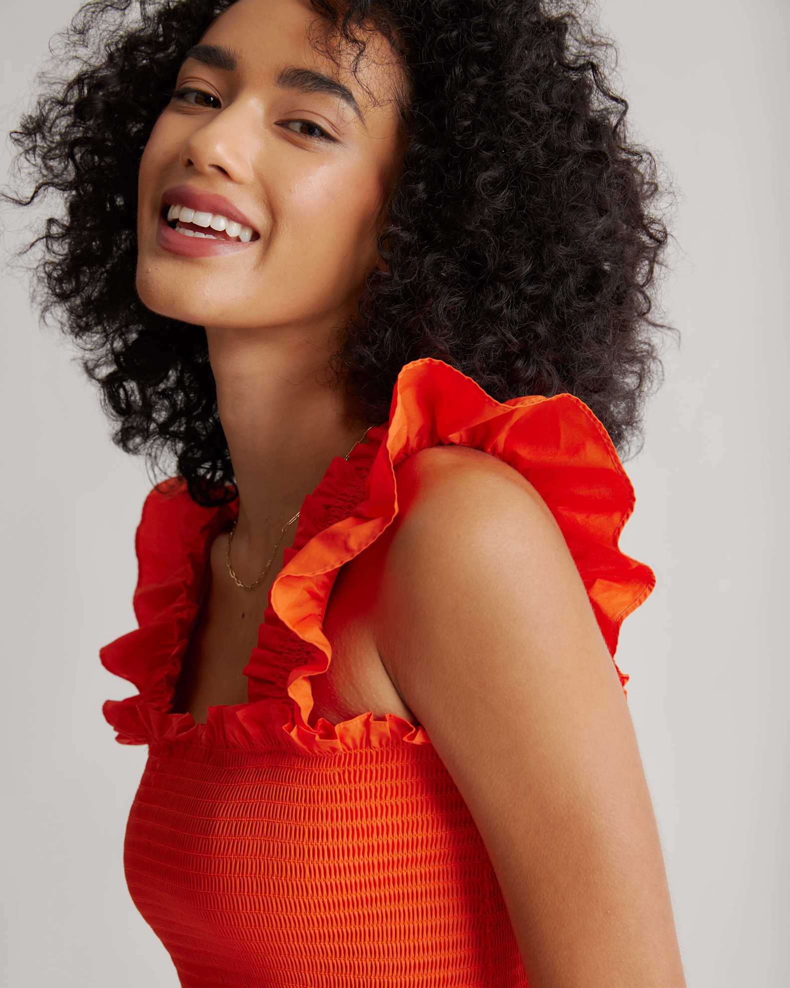red smocked midi dress Celebration Smocked Midi Dress Red