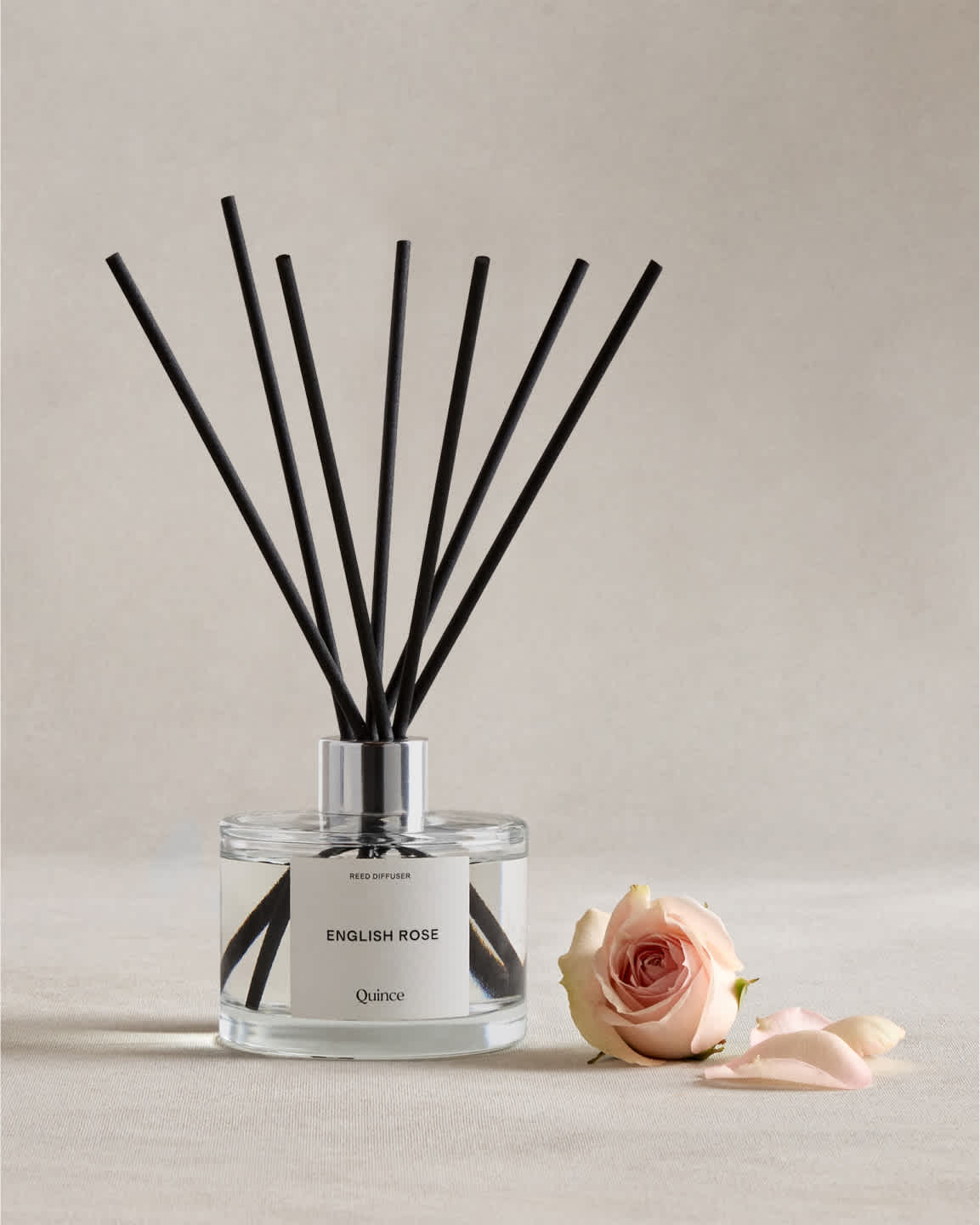 English Rose Reed Diffuser, Reed Diffuser oil by Quince