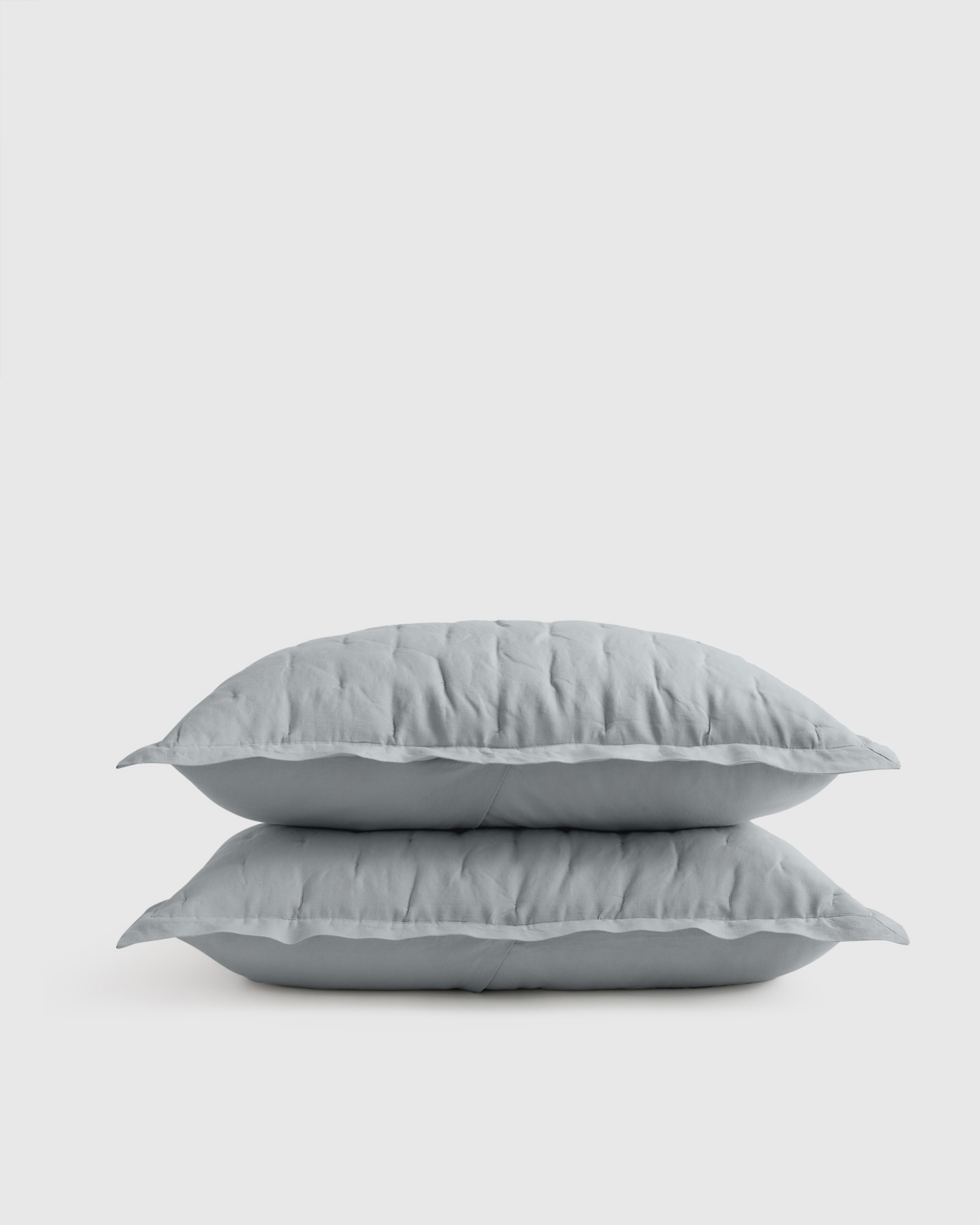 European Linen Dream Sham Set, King, Mist