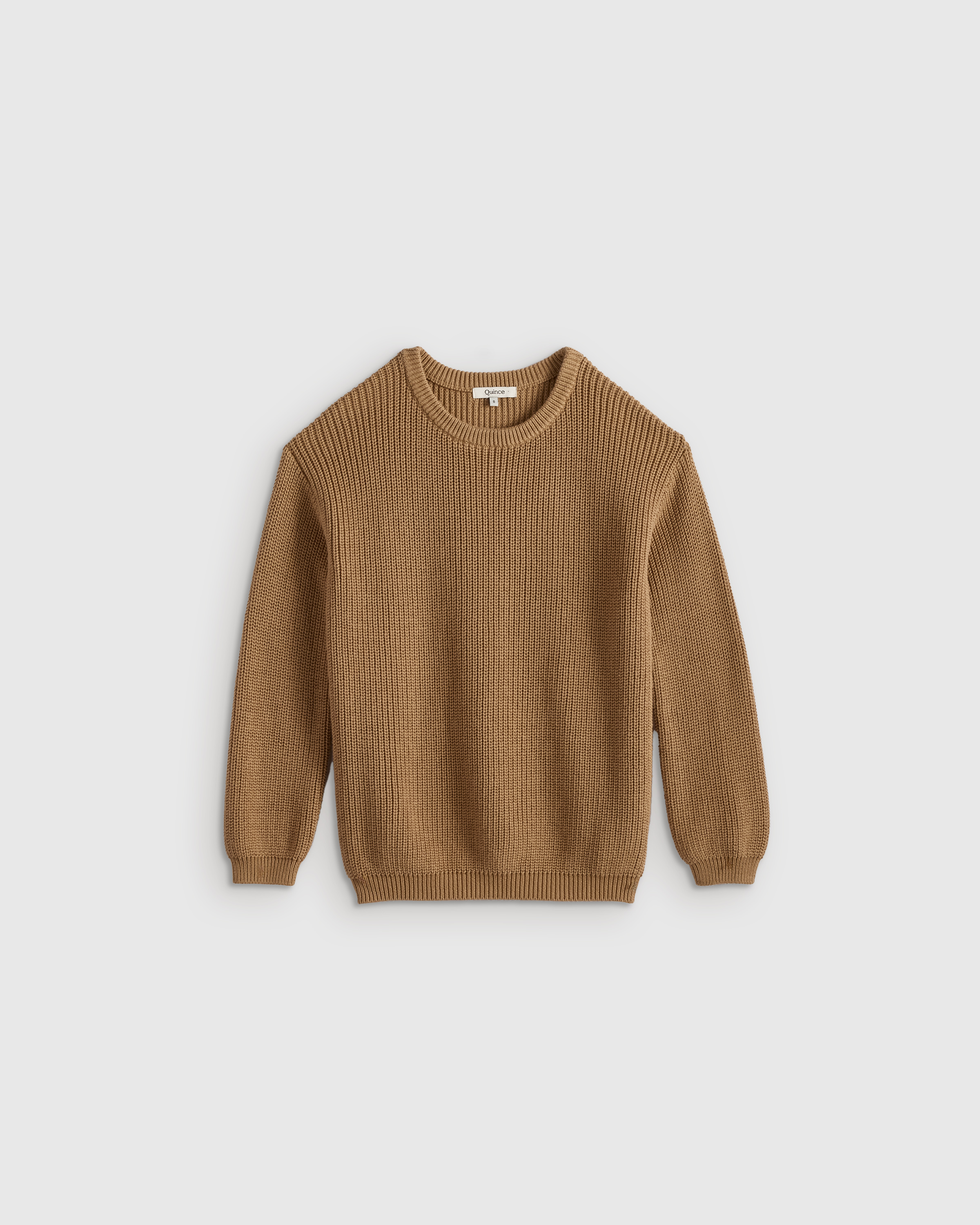 Quince Fisherman Tunic Sweater In Brown