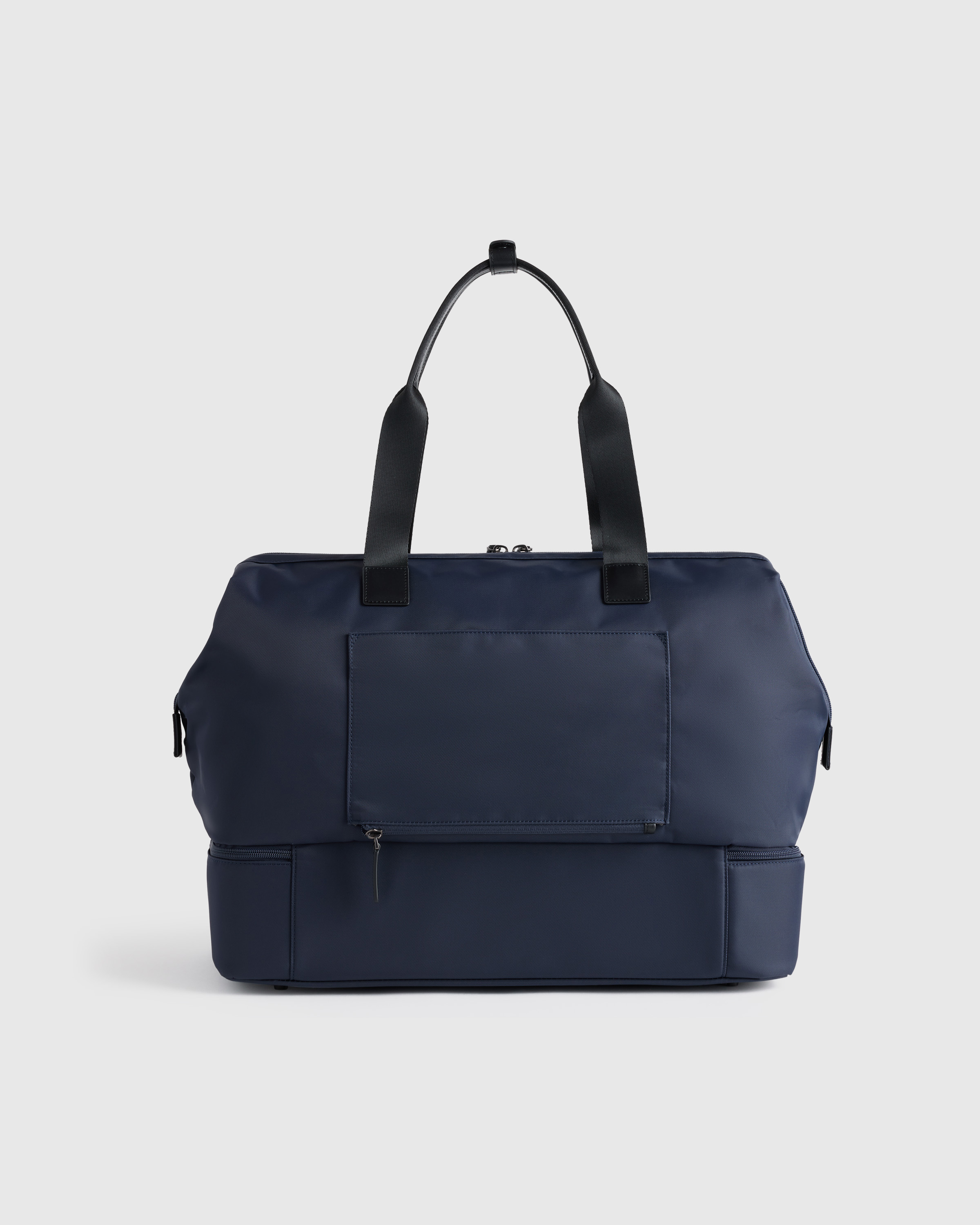 Voyage Nylon Dual Compartment Weekender in Navy