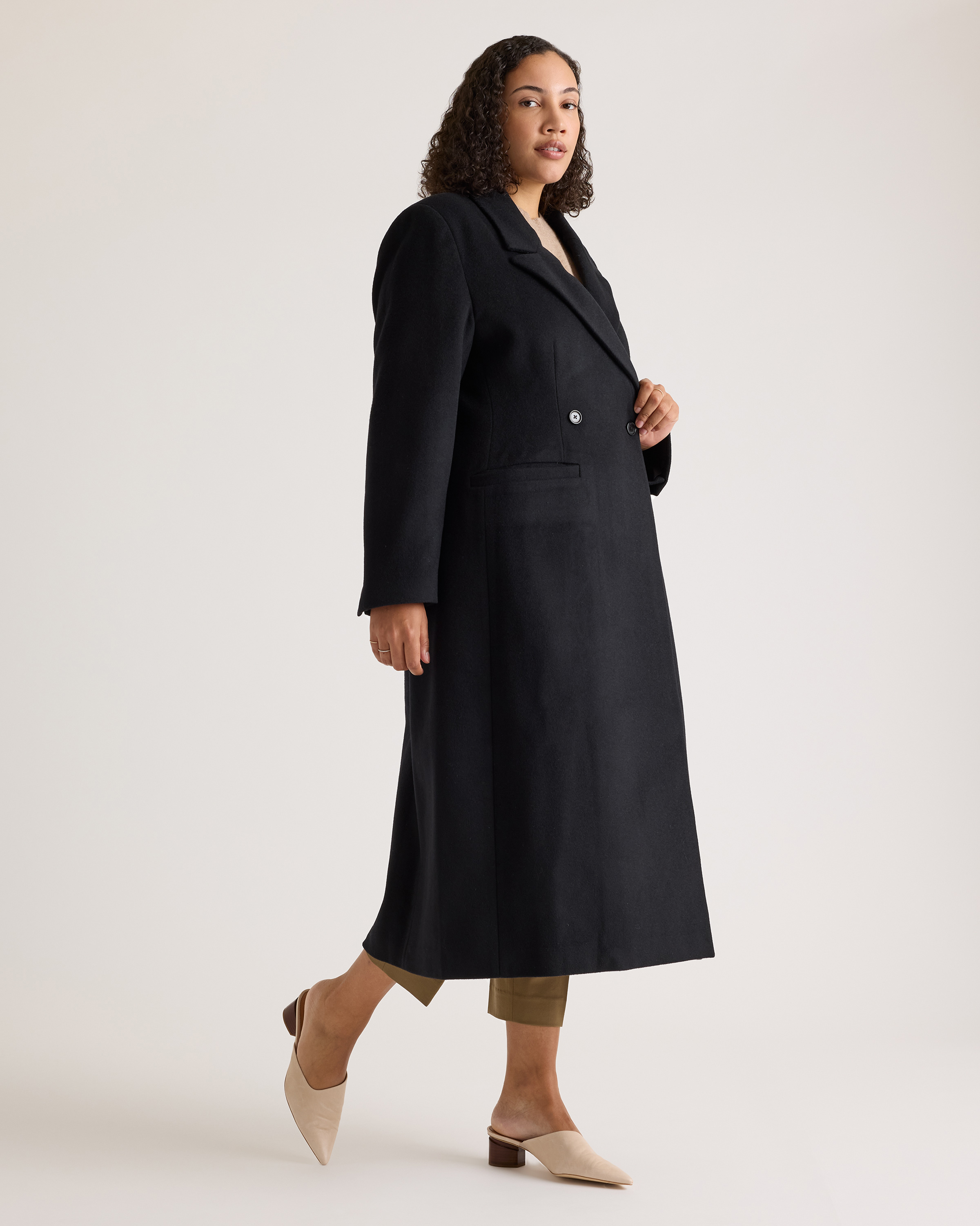 Italian Wool Tailored Coat