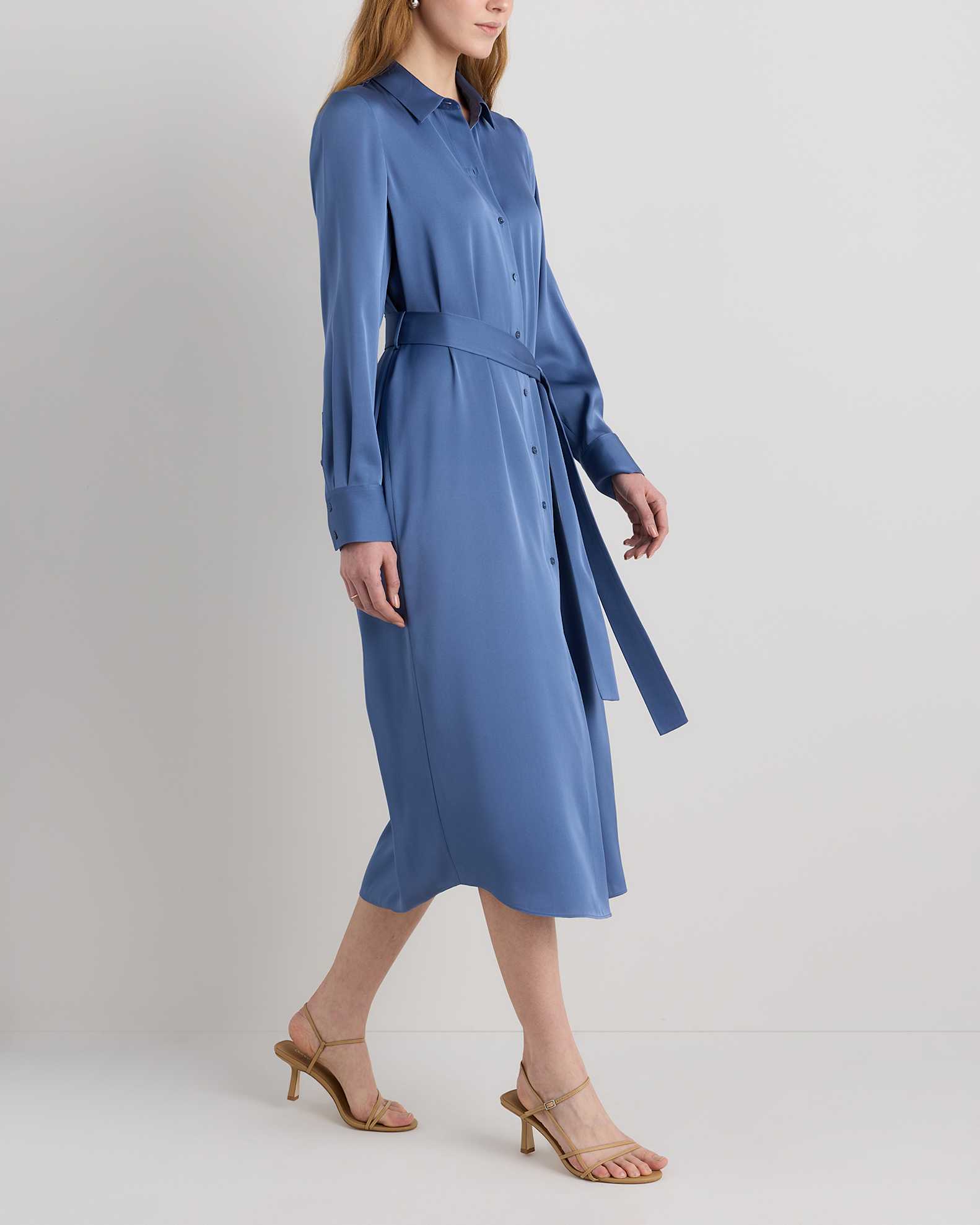 Washable Stretch Silk Maxi Shirt Dress Washable Stretch Silk Maxi Shirt Dress