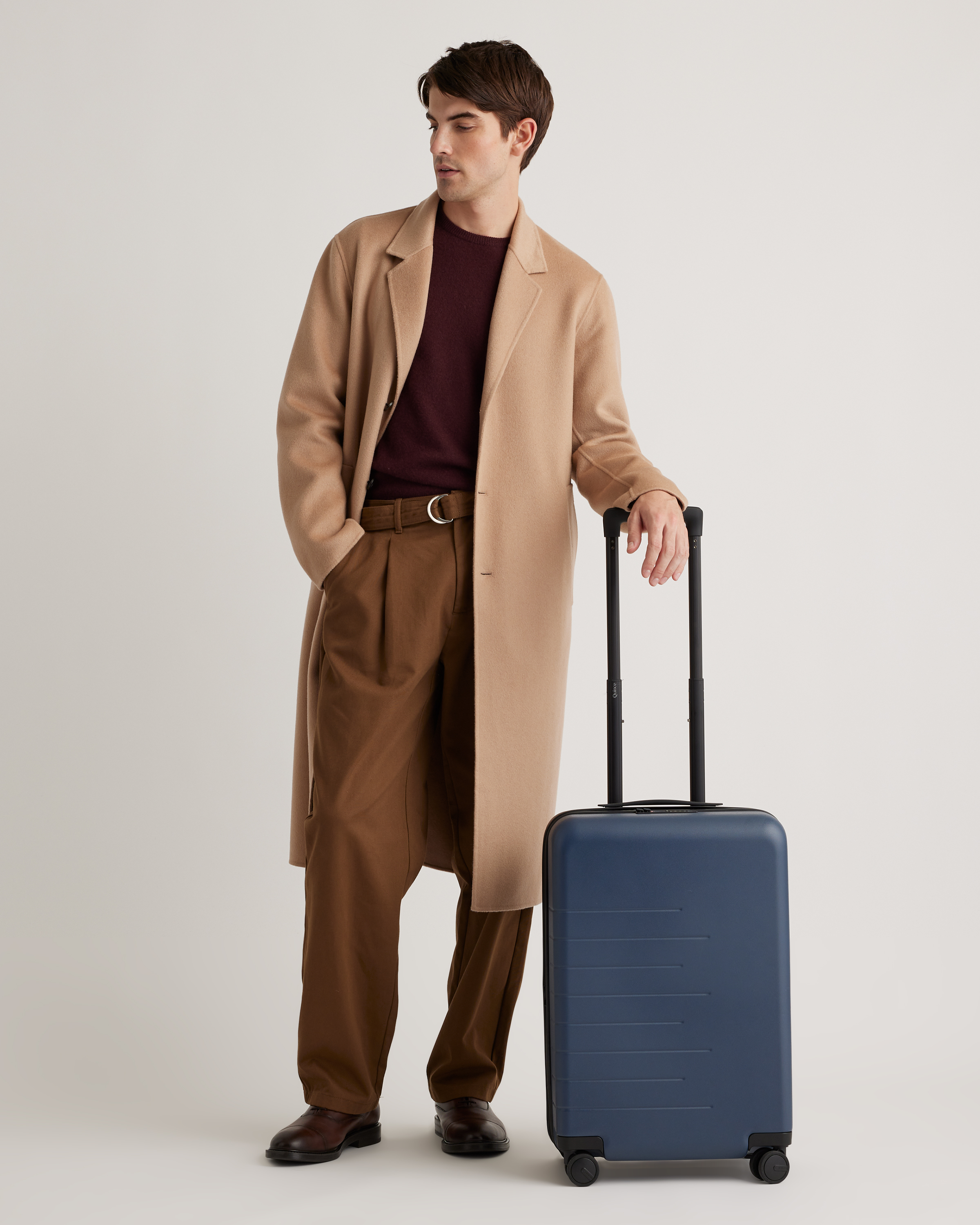 Expandable Carry-On Suitcase - Navy