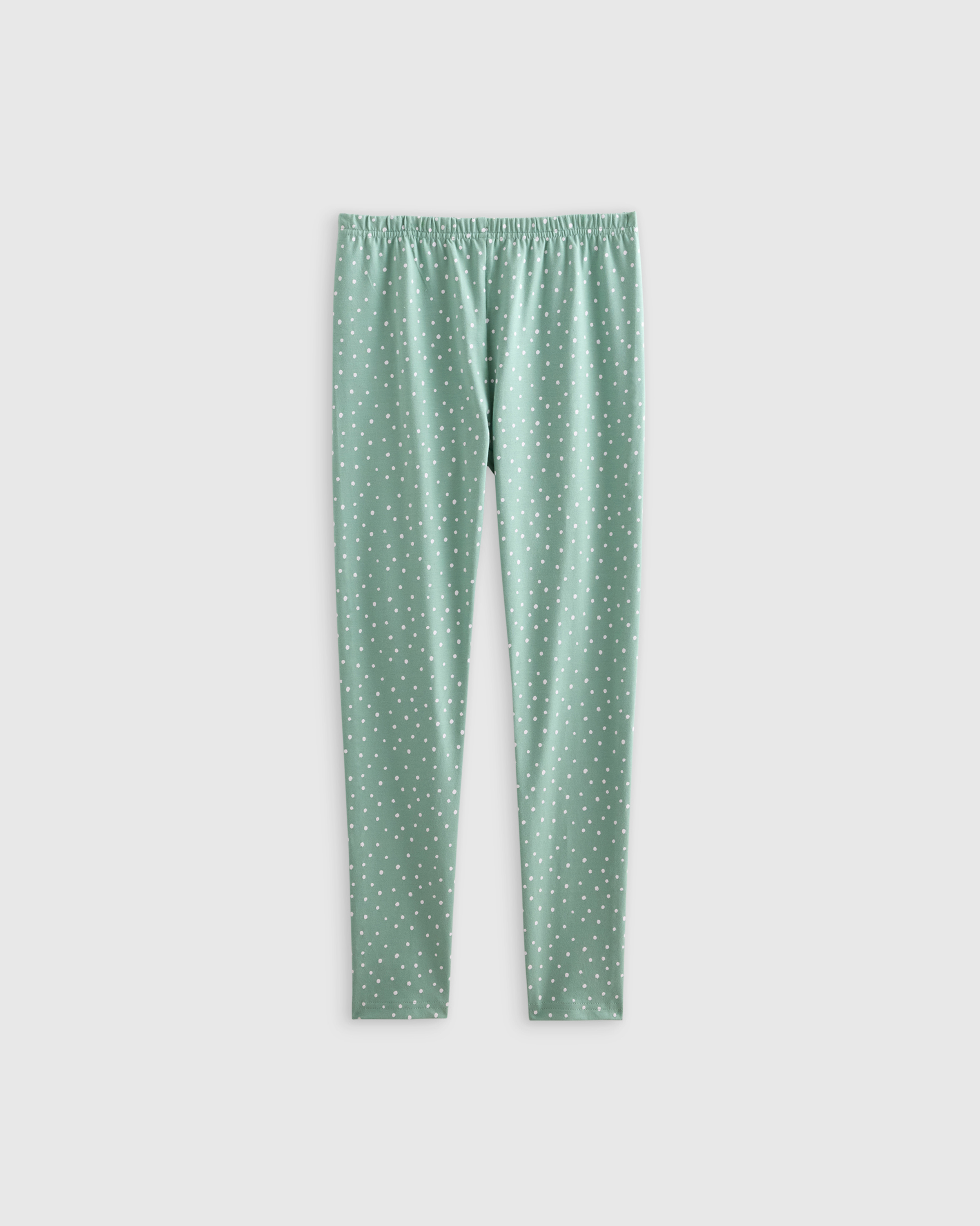Green Dots Organic Cotton Leggings