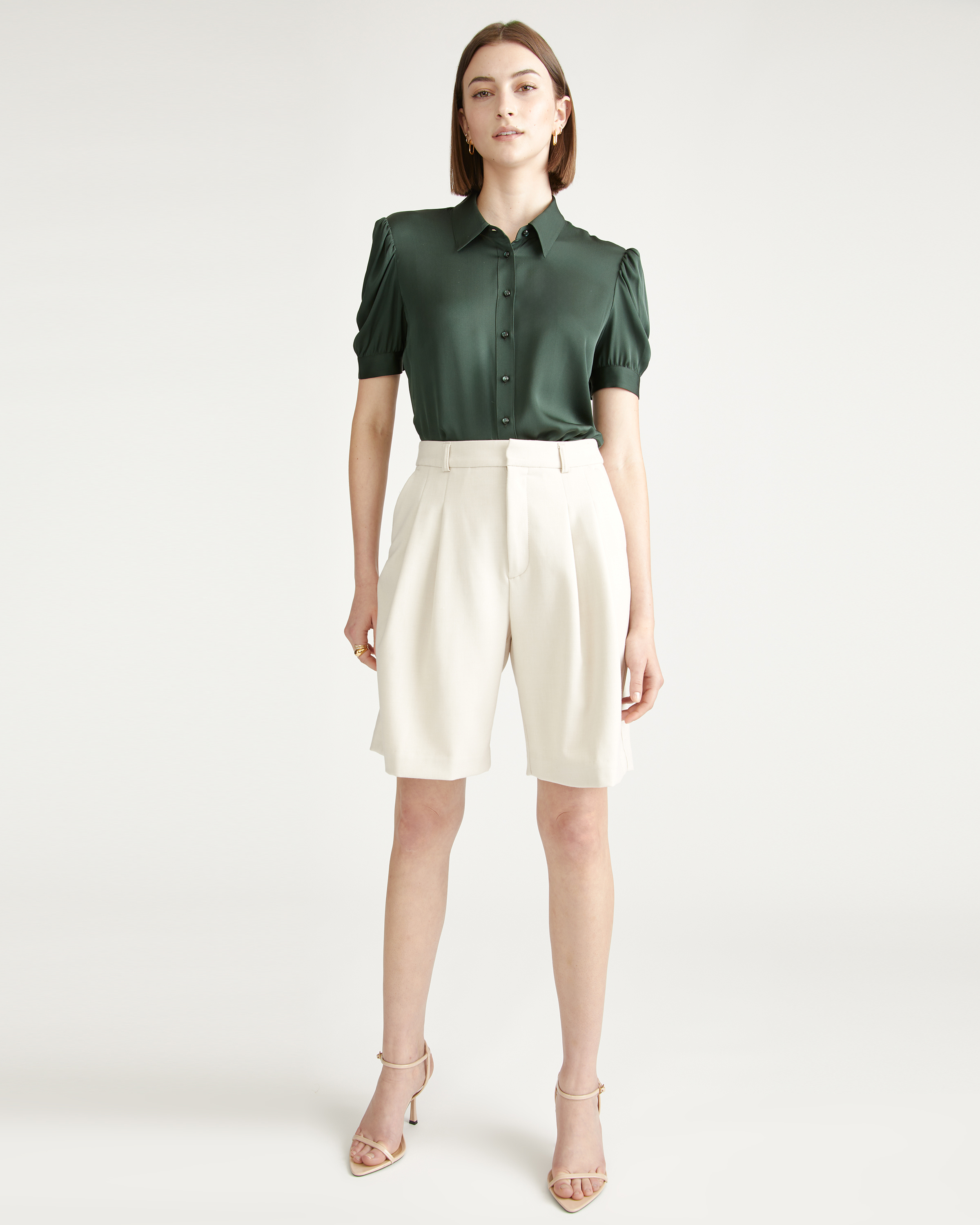 ミ*リ様 グリードRecycled Cool Washer Puff Blous Recycled Cool Washer Puff Blouse｜Greed International