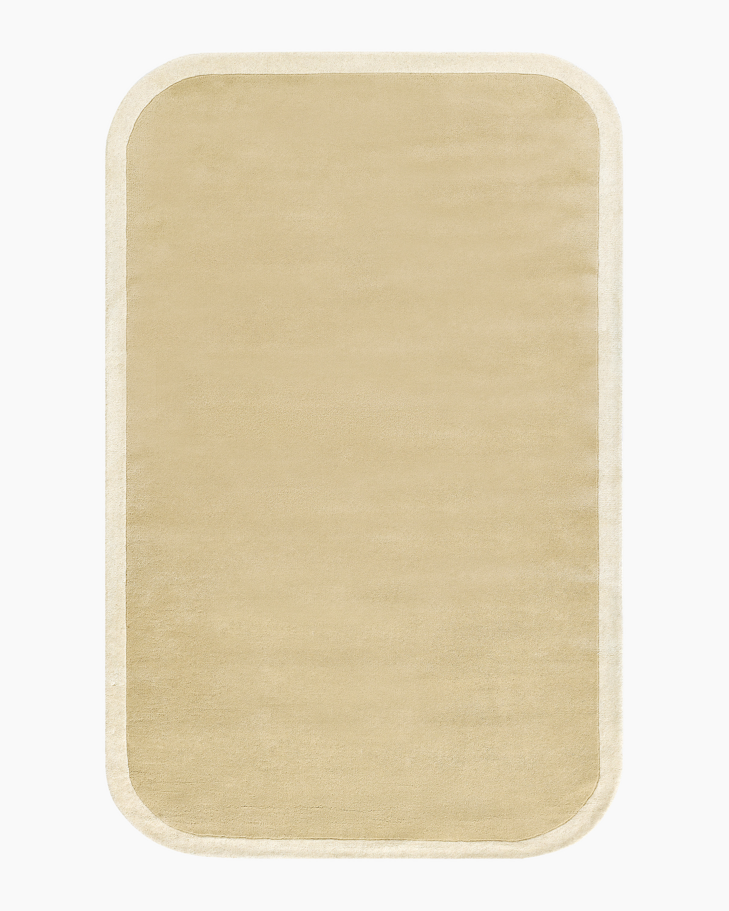 Beige Colorful Curves Hand-Tufted Rug