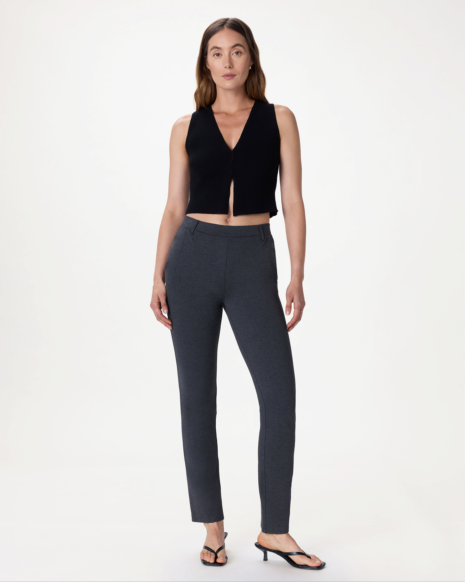 Ultra-Stretch Ponte Straight Leg Pants - Regular 30